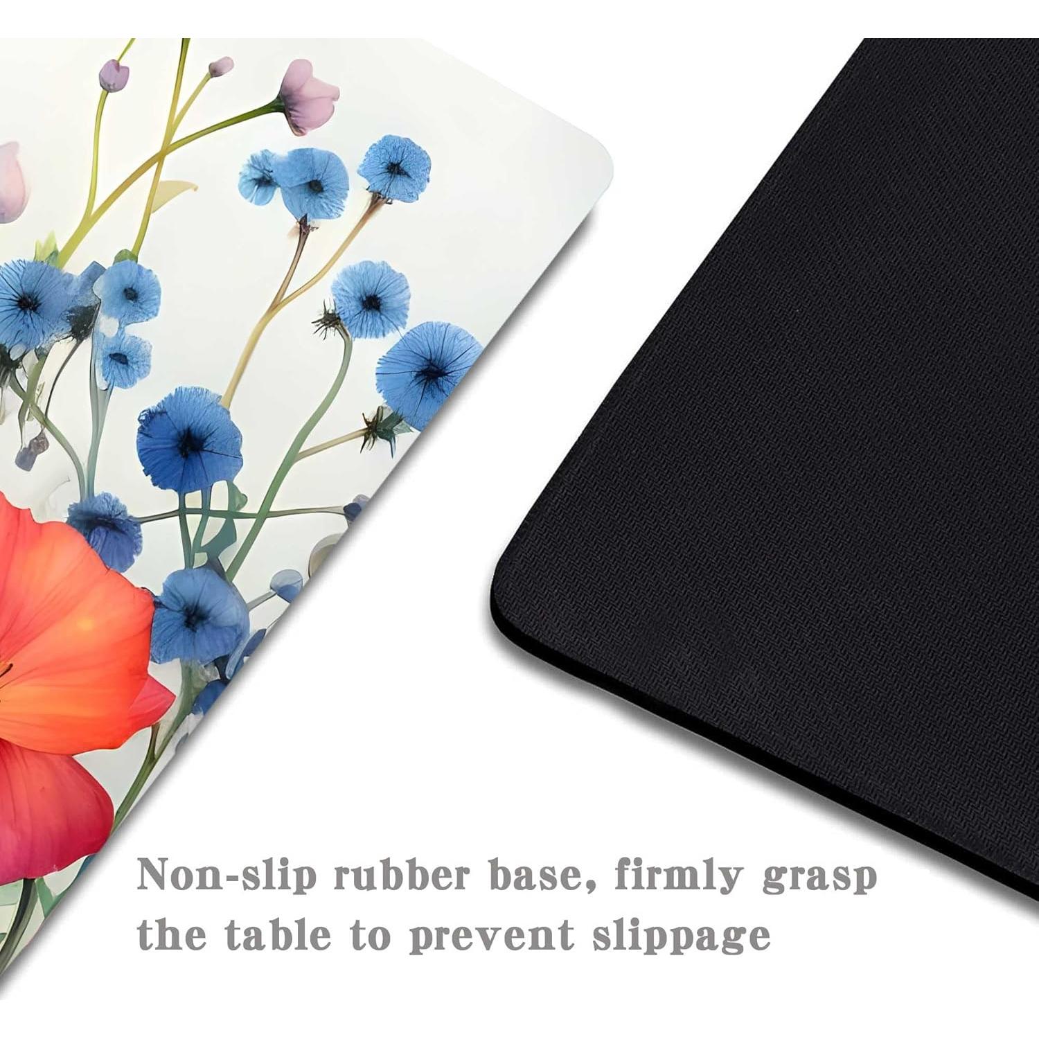 Alfombrilla de Ratón Floral Apottwal 25x20cm Antideslizante