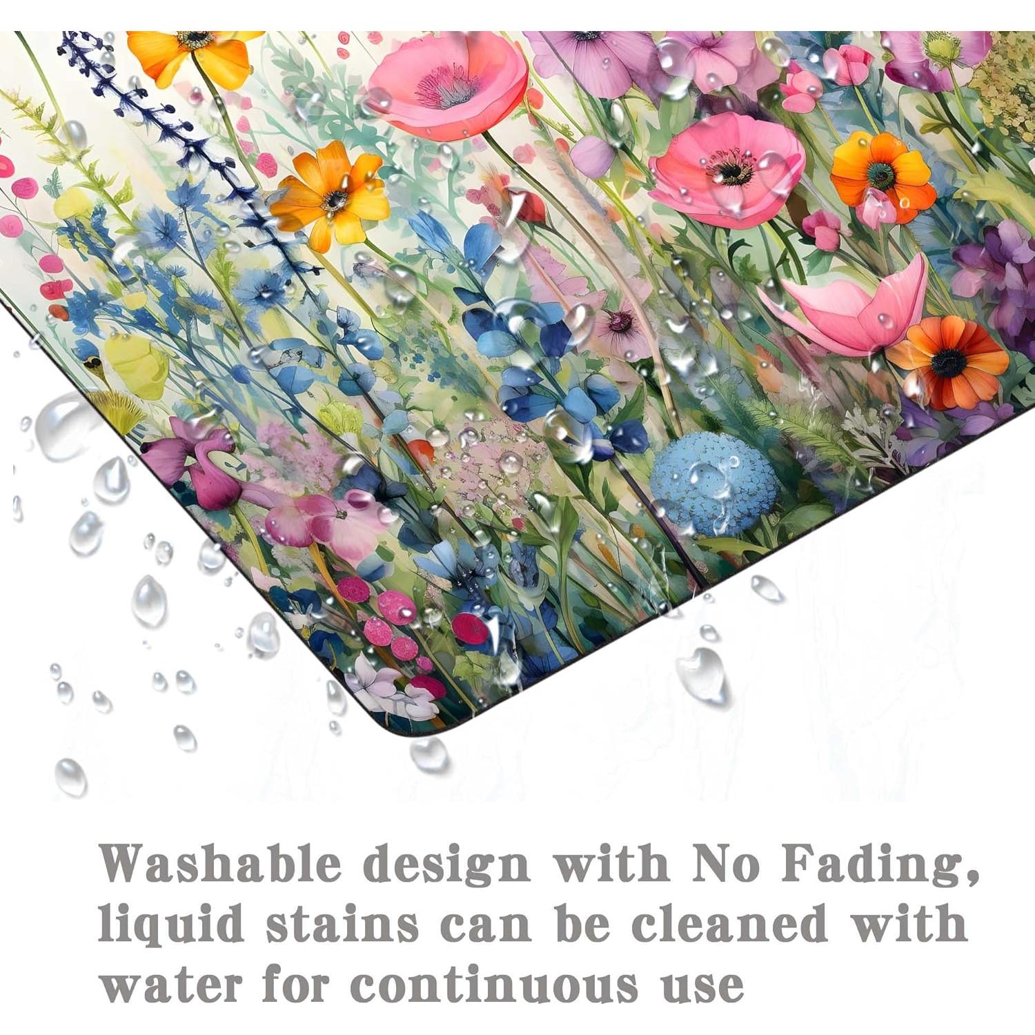 Alfombrilla de Ratón Floral Apottwal 25x20cm Antideslizante