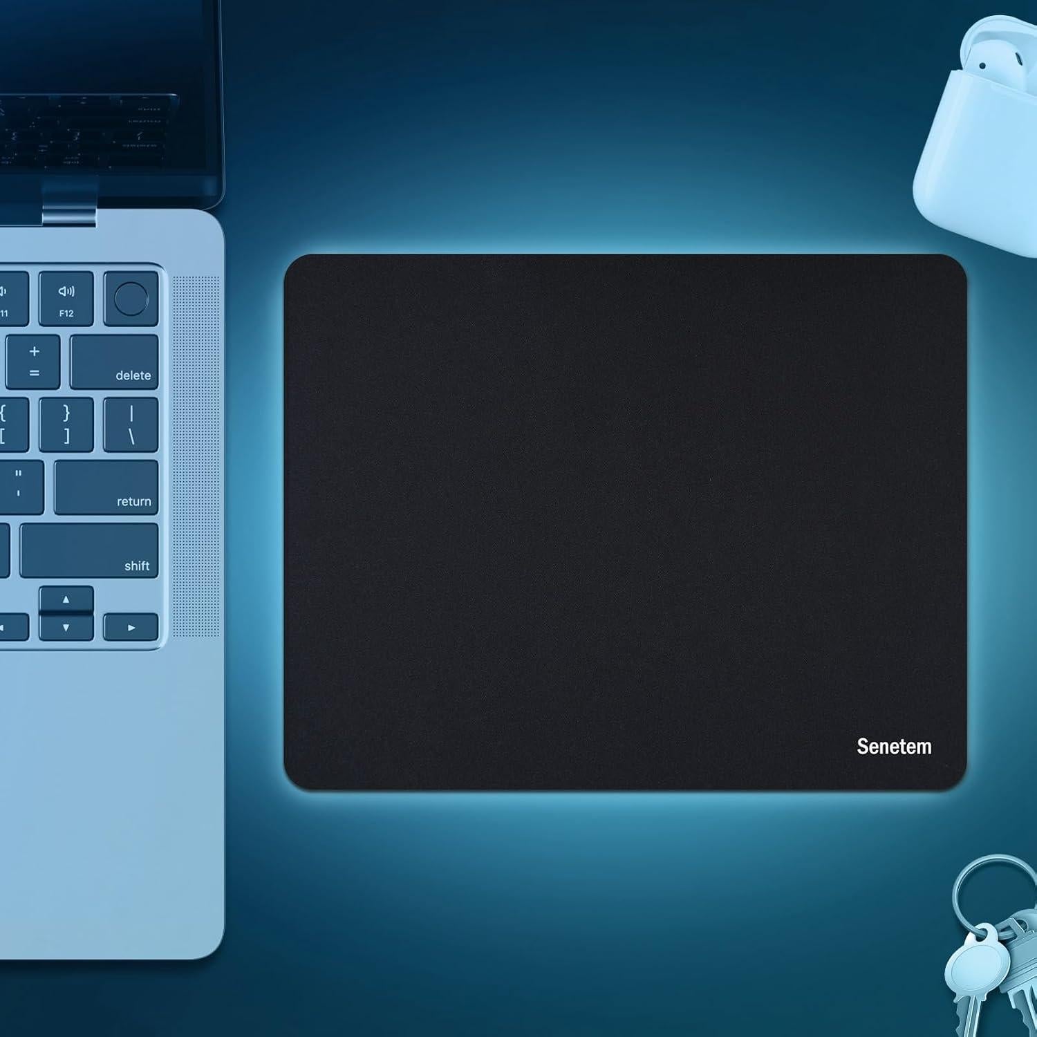 Alfombrilla de Ratón Senetem AMT01 Negra 28x21.8 cm Antideslizante