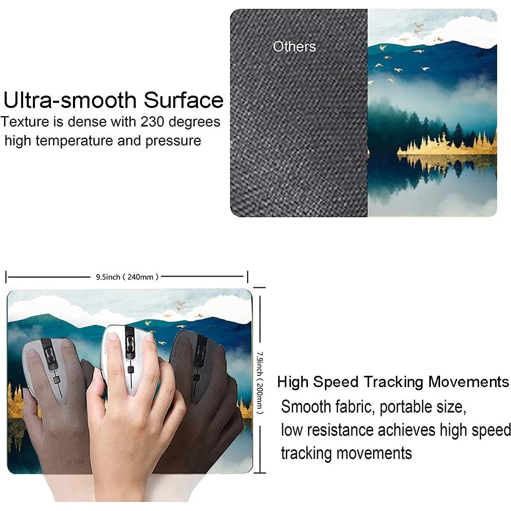 Alfombrilla de Ratón Hokafenle Montañas Antideslizante 240x200mm
