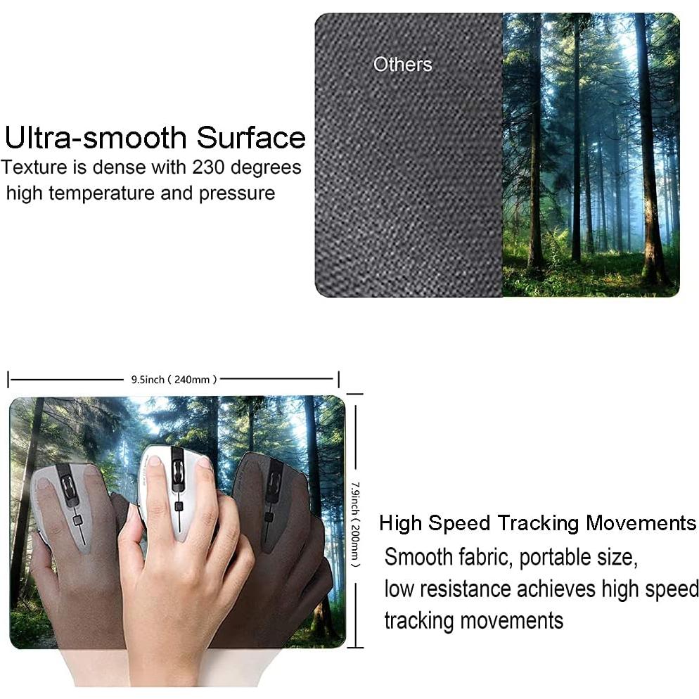 Alfombrilla de Ratón DUADELI Bosque Nebuloso 240x200 mm