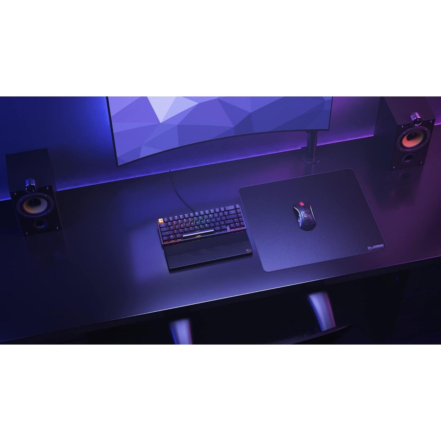 Alfombrilla de Ratón Glorioso XL Pesada Negra 45.72x40.64cm