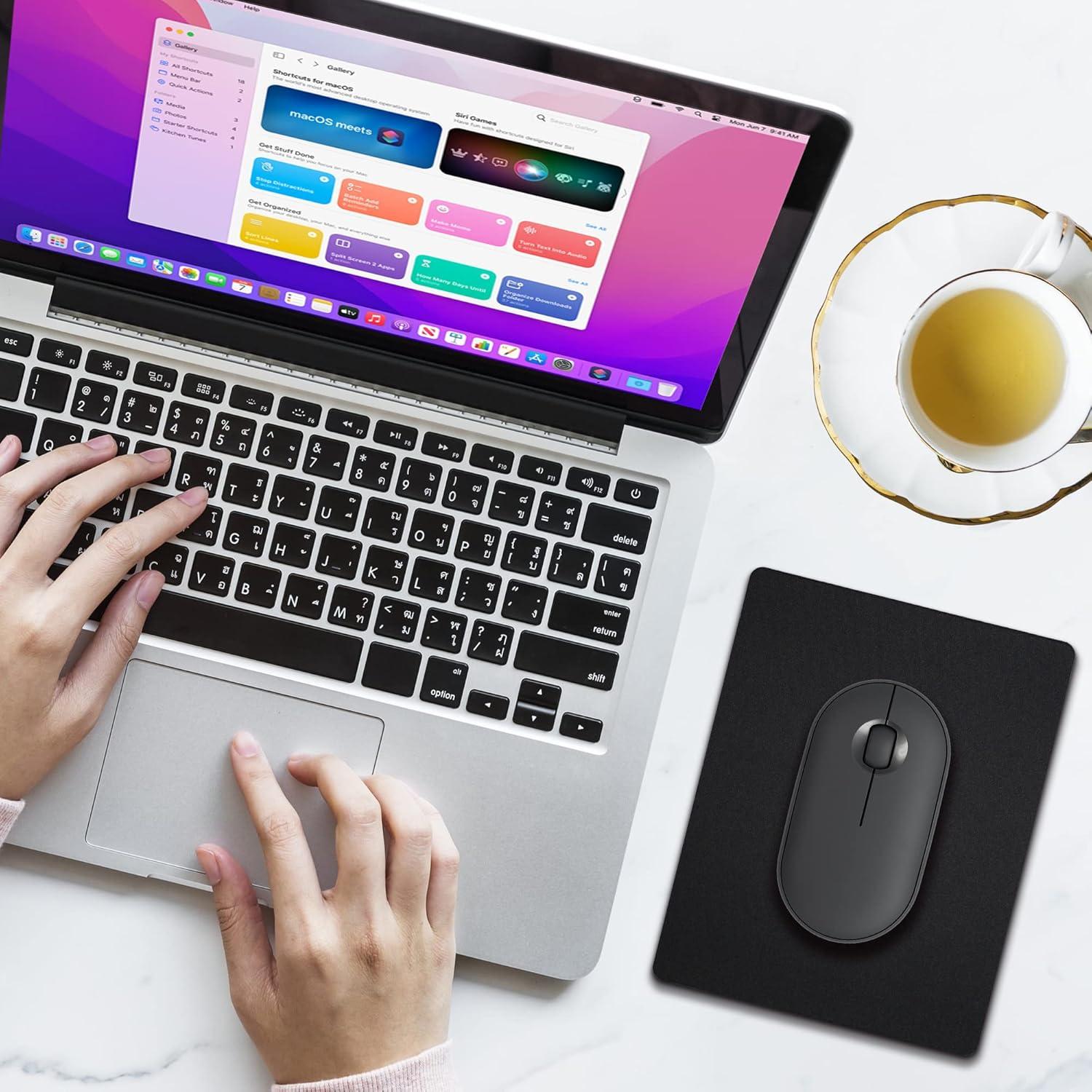 Alfombrilla de Ratón Cyanbone 3 Paquetes Negra 13.97x17.78 cm