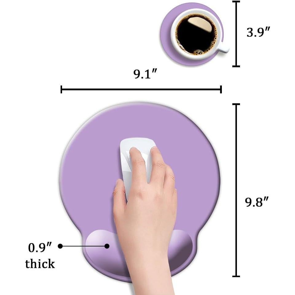 Almohadilla Ergonómica para Ratón DOOKE Púrpura Clavo 24.89x23.11cm