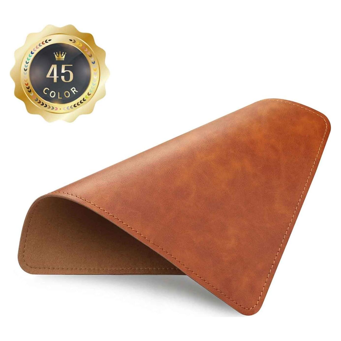 Alfombrilla de Ratón Besezx PU Marrón Caramelo 20.32x27.94 cm