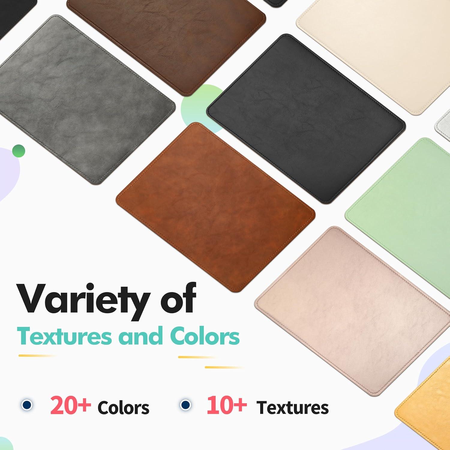 Alfombrilla de Ratón Besezx PU Marrón Caramelo 20.32x27.94 cm