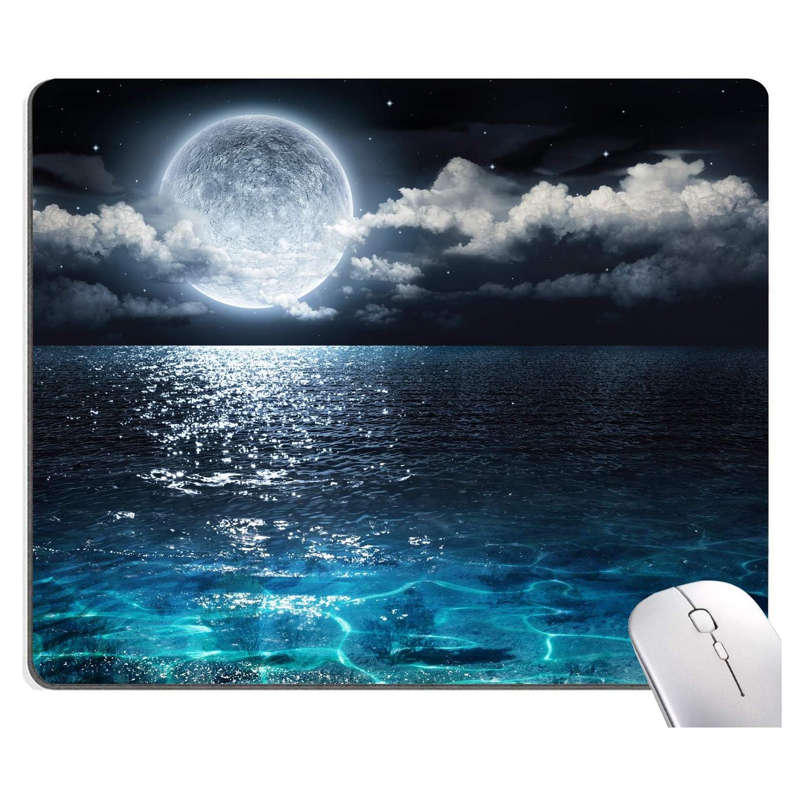 Alfombrilla de Ratón IMAYONDIA Cuadrada Océano y Luna 240x200mm