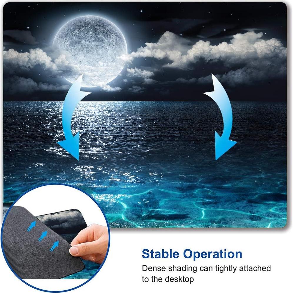 Alfombrilla de Ratón IMAYONDIA Cuadrada Océano y Luna 240x200mm