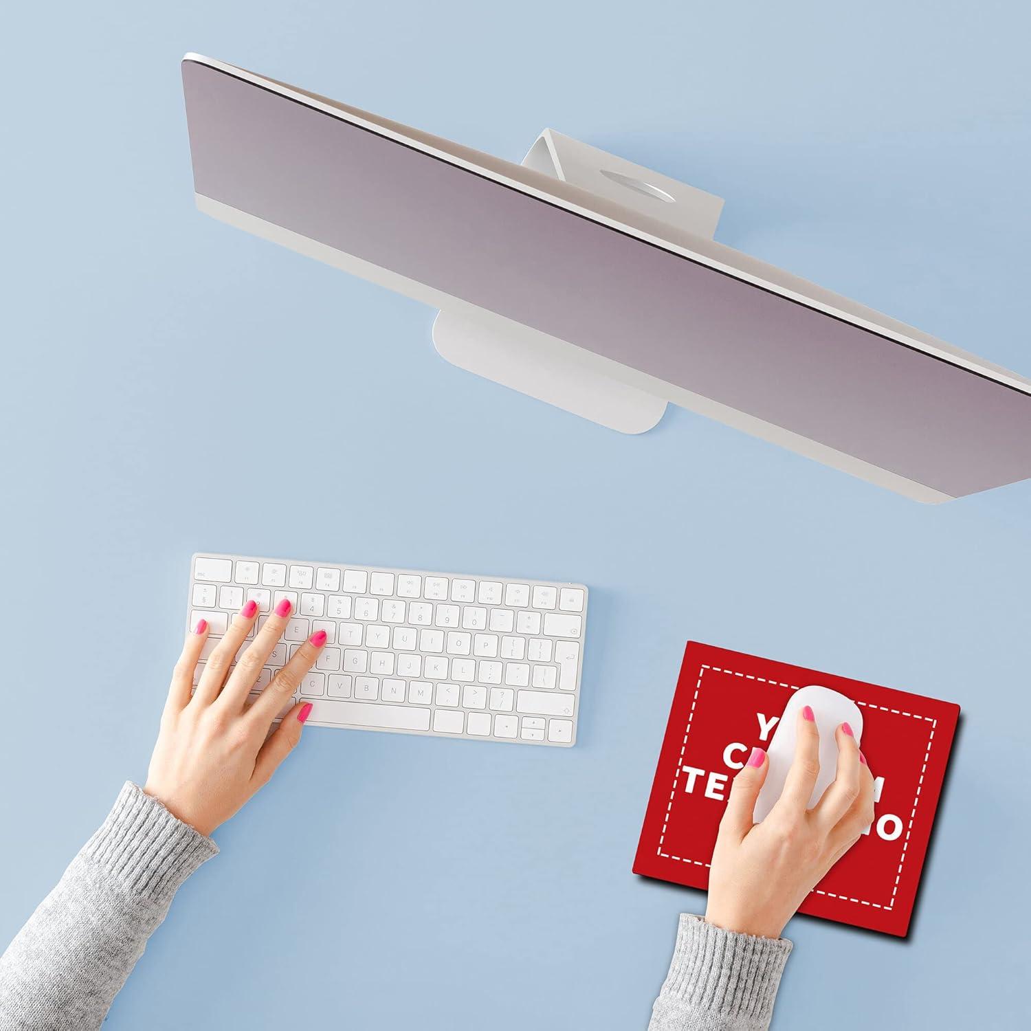 Juego de 100 Alfombrillas de Ratón Personalizadas Rojo