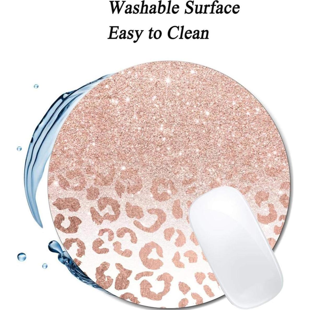 Alfombrilla de Ratón Antideslizante XDMY Rosa Oro Ombre 200mm