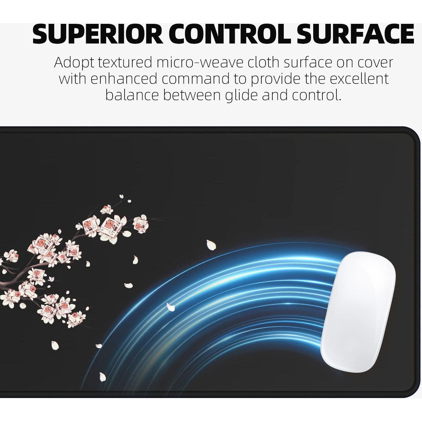 Alfombrilla de Ratón ETZ XL con Flores de Ciruelo 80x30 cm