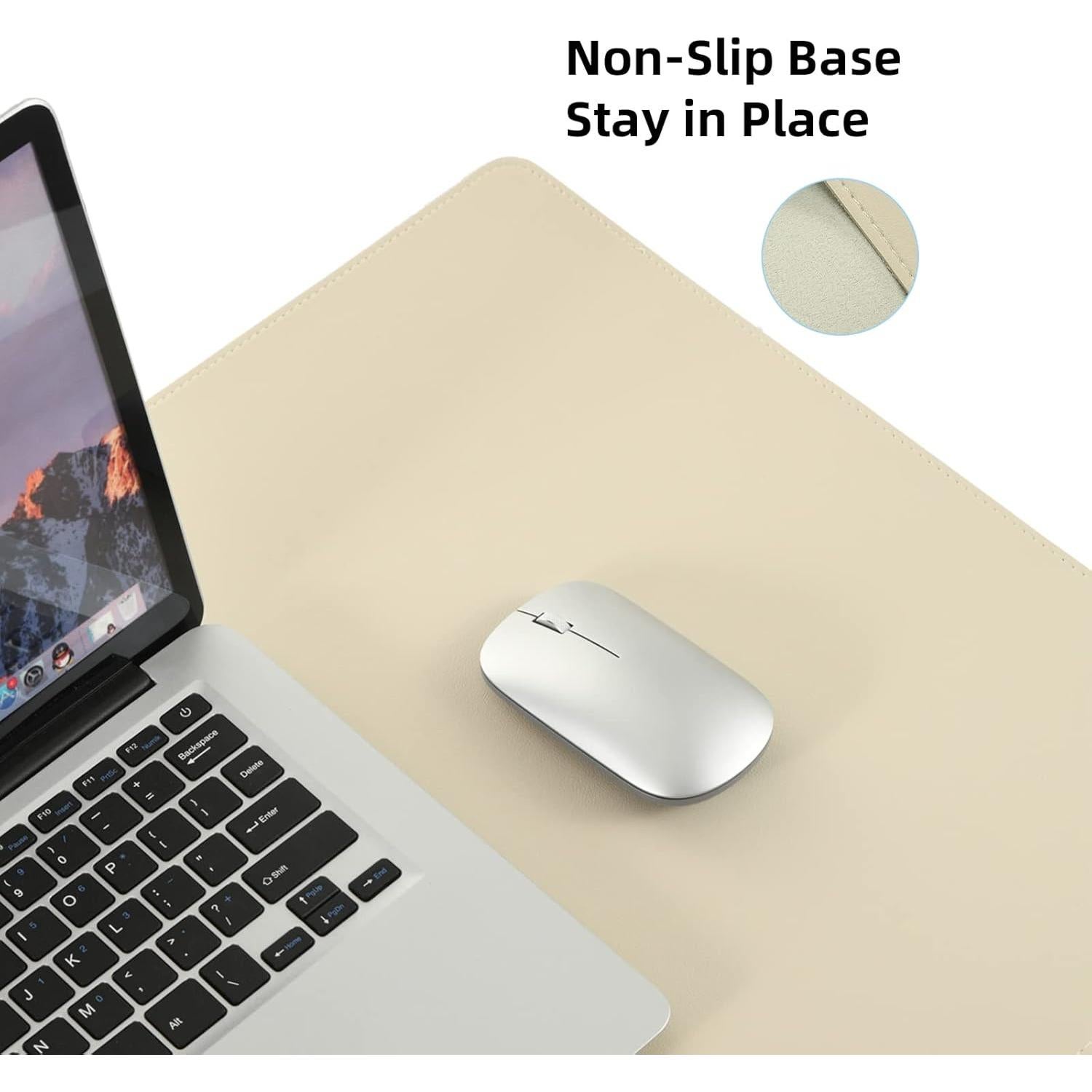 Alfombrilla de Escritorio Wolaile 91.4x43.2 cm Cuero PU Impermeable