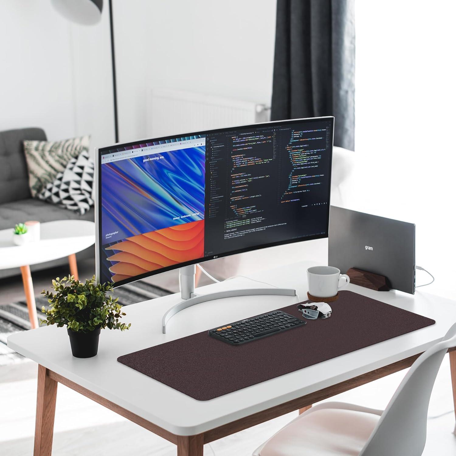 Protector de Escritorio de Cuero PU CADONO 60x35 cm Antideslizante