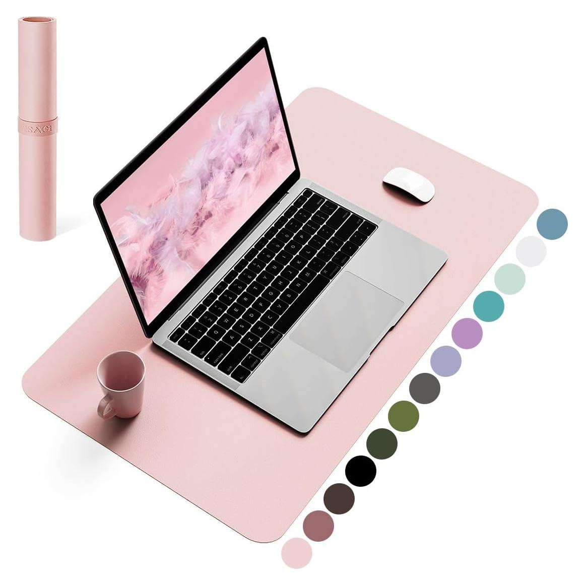 Alfombrilla de Escritorio Antideslizante YSAGi Rosa 60x35 cm