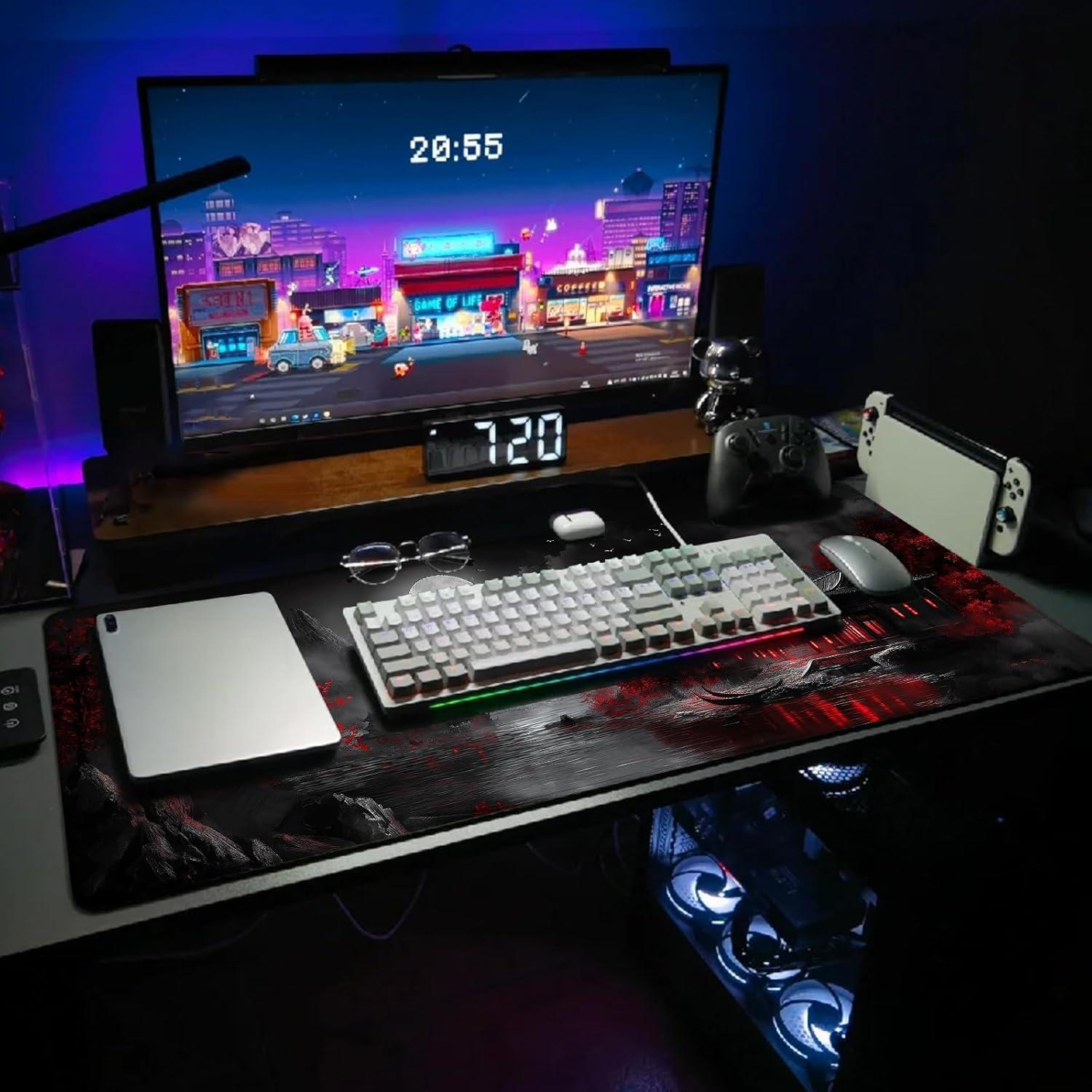 Alfombrilla de Ratón Grande Omosri 80x30 cm Antideslizante