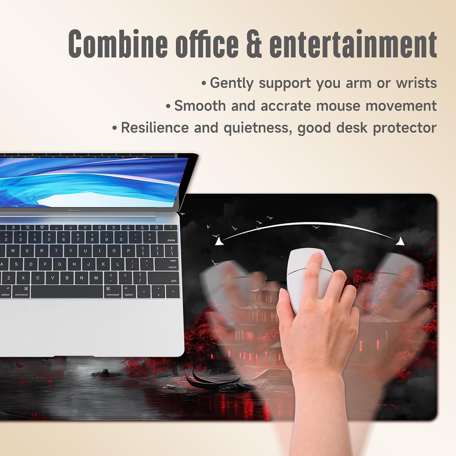 Alfombrilla de Ratón Grande Omosri 80x30 cm Antideslizante