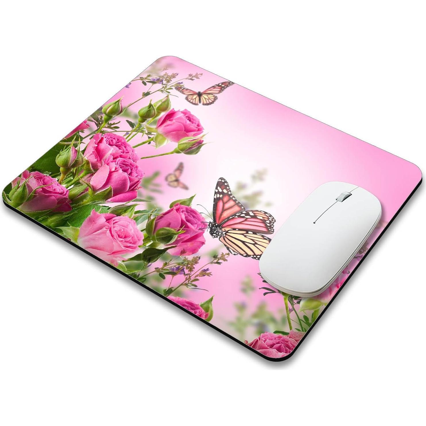 Alfombrilla de Ratón Mzmrss Mariposa Antideslizante 240x200mm