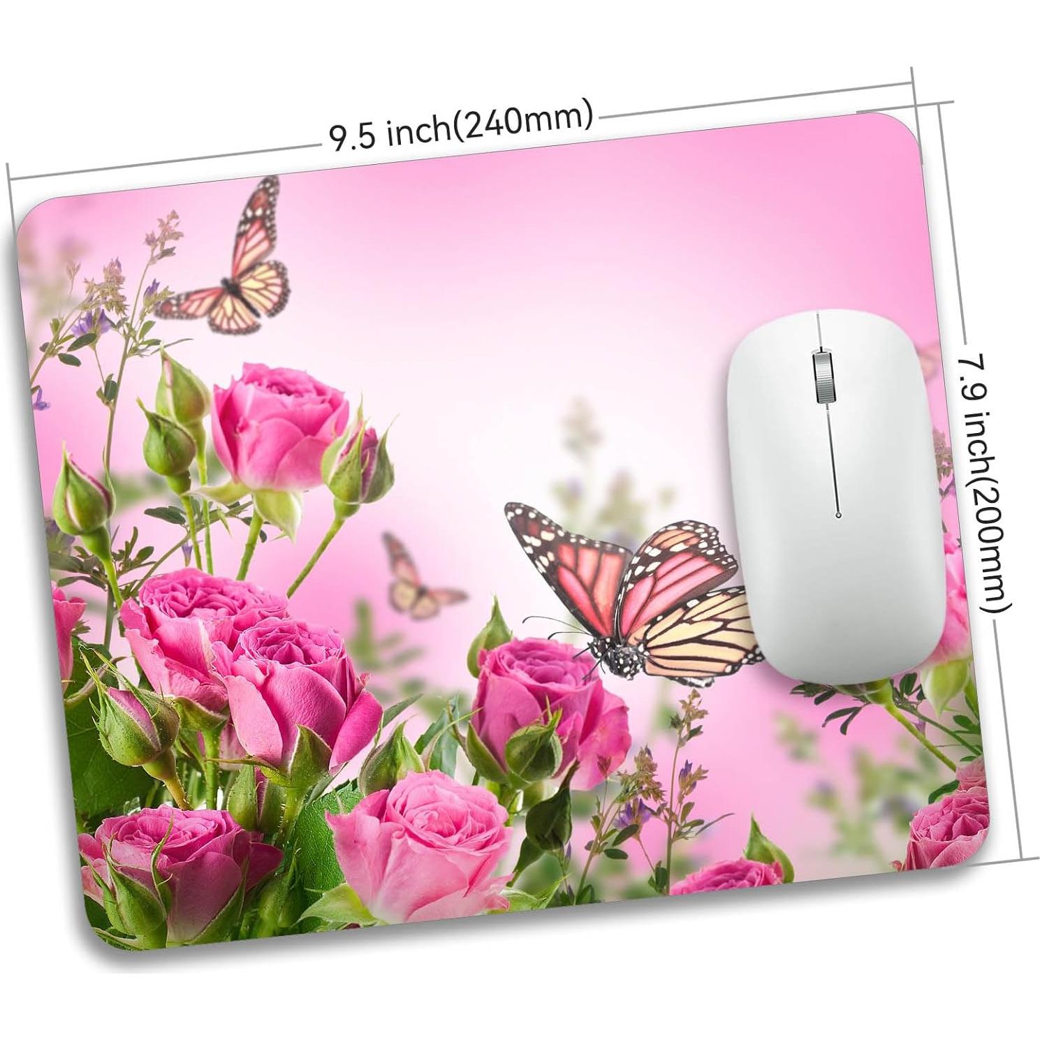 Alfombrilla de Ratón Mzmrss Mariposa Antideslizante 240x200mm