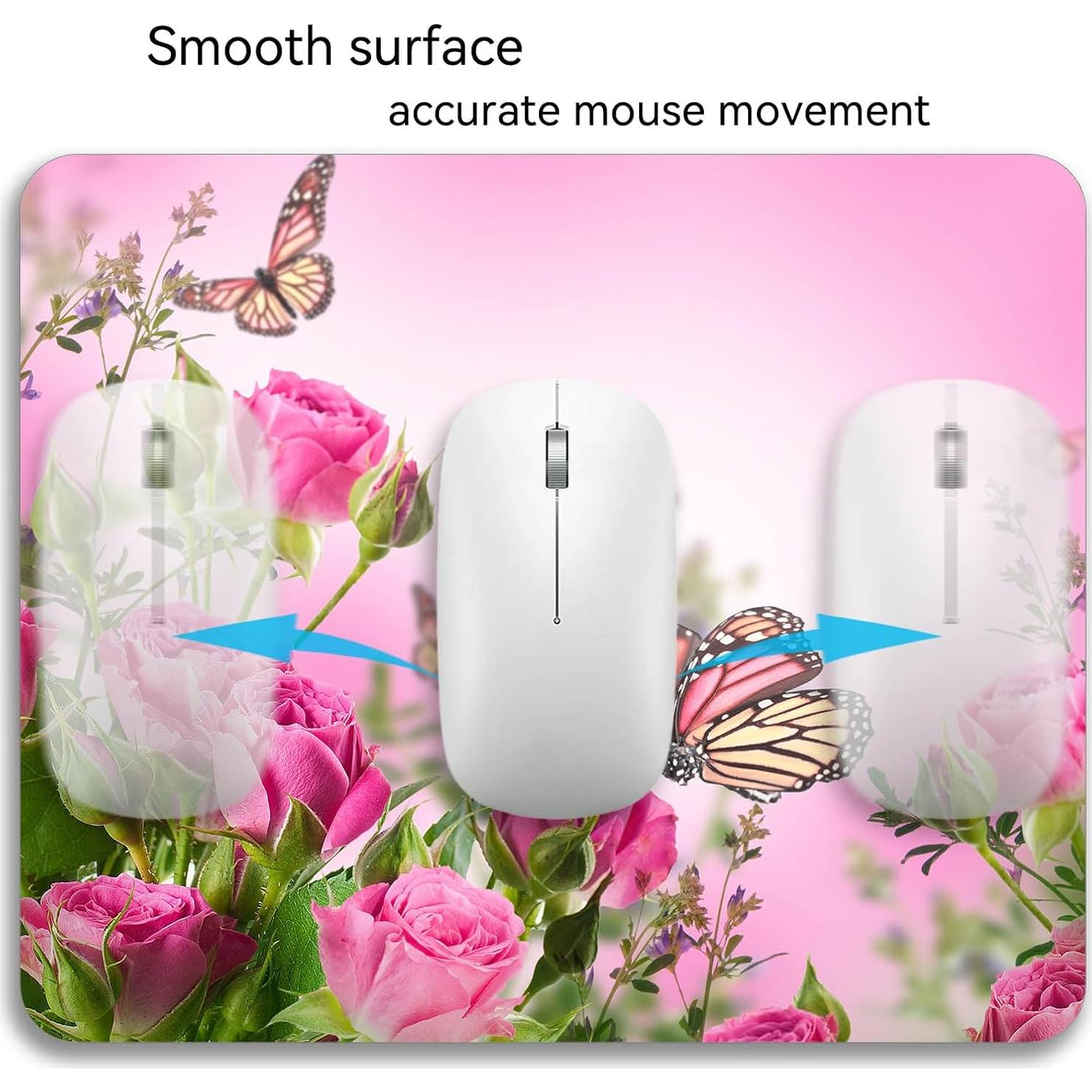 Alfombrilla de Ratón Mzmrss Mariposa Antideslizante 240x200mm