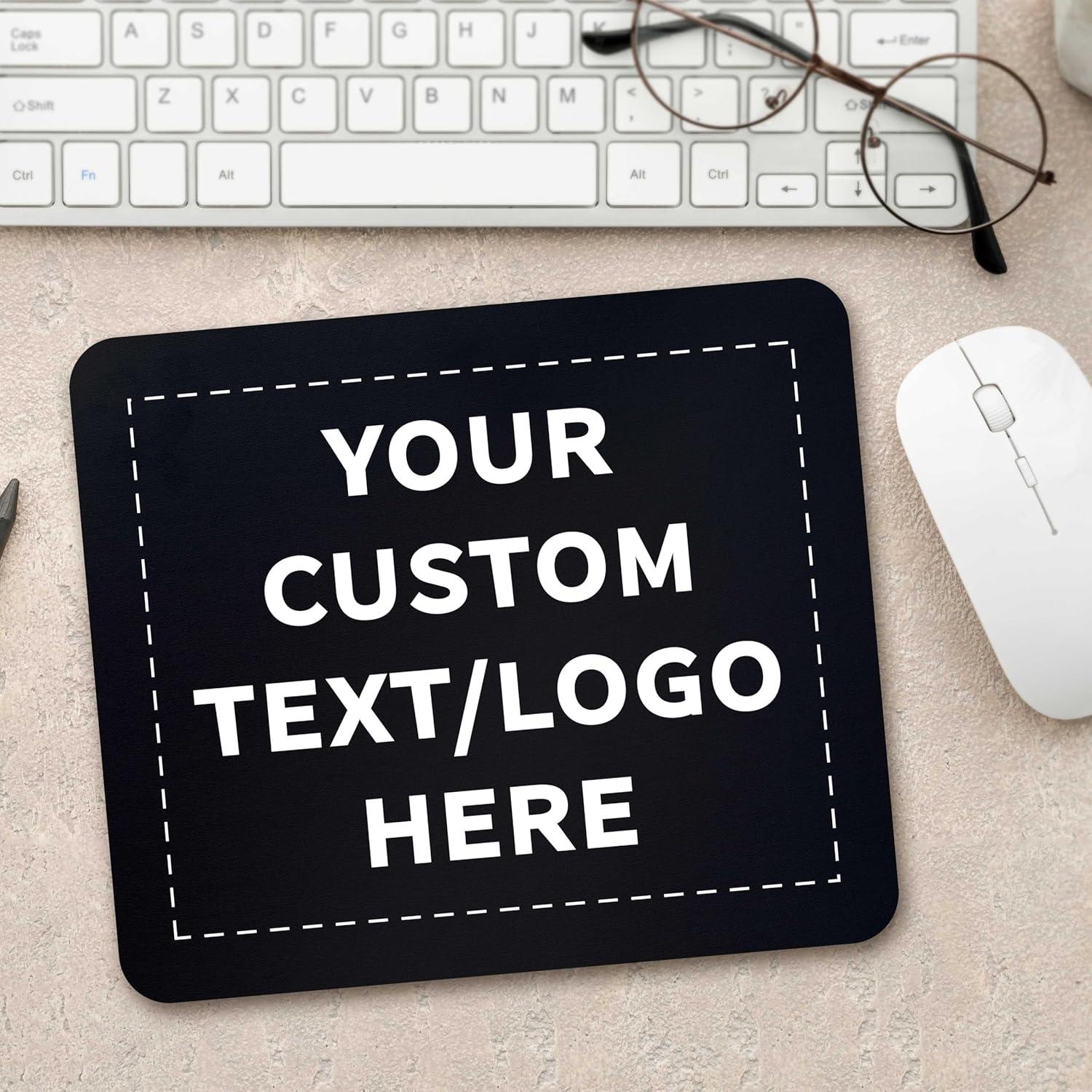 Juego de Mousepads Rectangulares Personalizados 10/50/100 Unidades - Negro