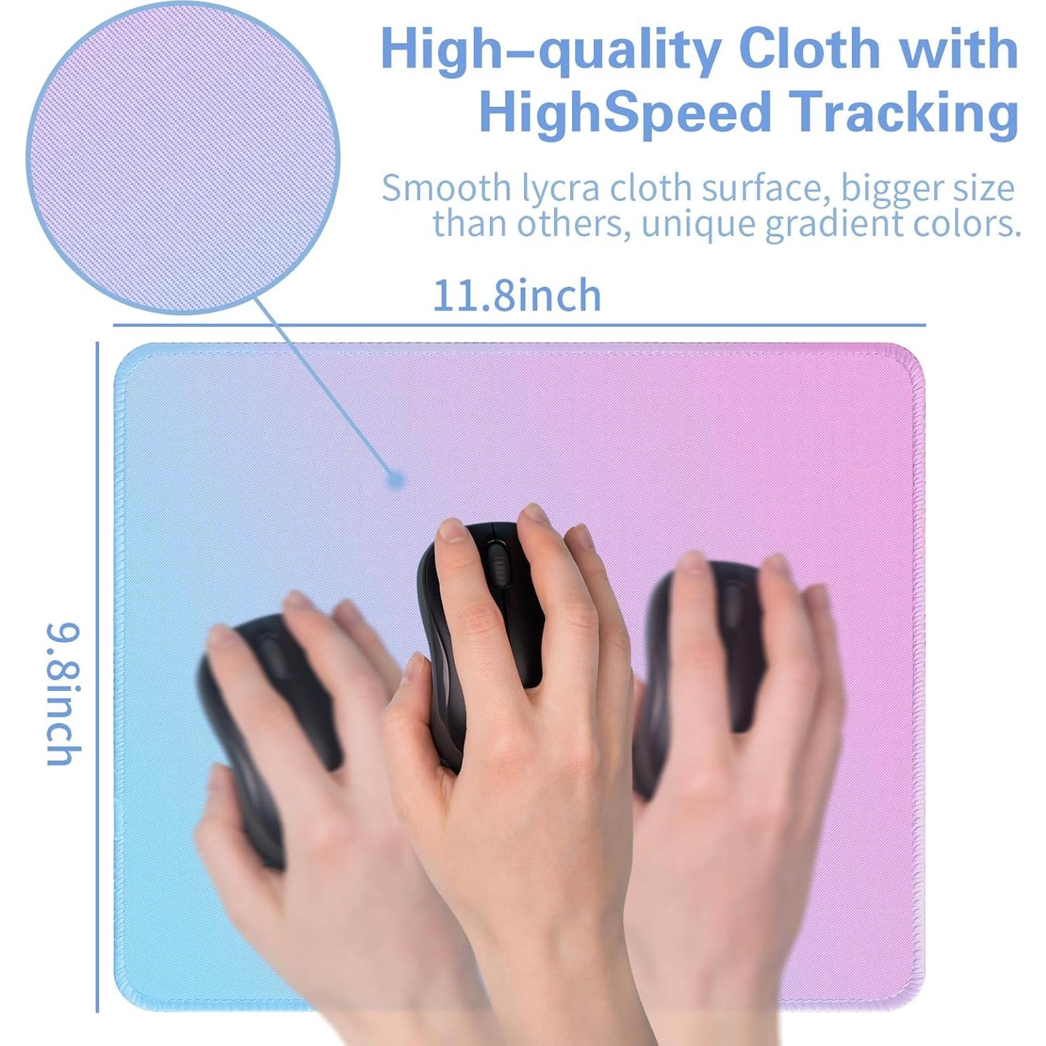 Alfombrilla de Ratón Bloss Rosa 30x25 cm Antideslizante