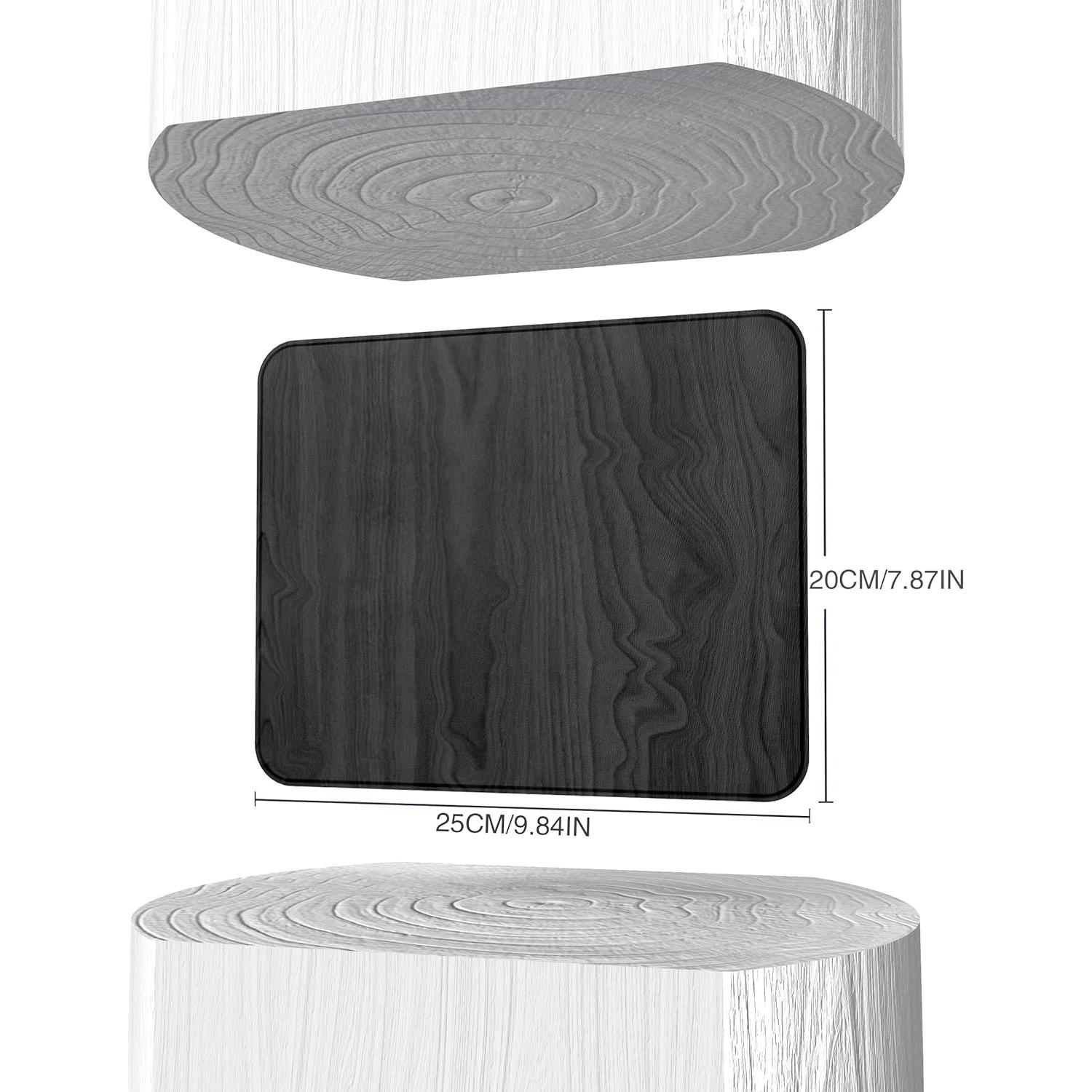 Alfombrilla de Ratón YSAGi Gris Dura Antideslizante 27x24cm