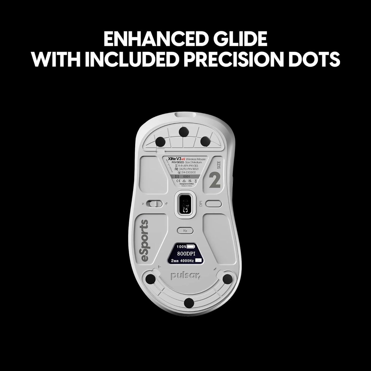 Alfombrilla de Ratón Cristal Superglide v2 Pulsar 33x42cm Rojo