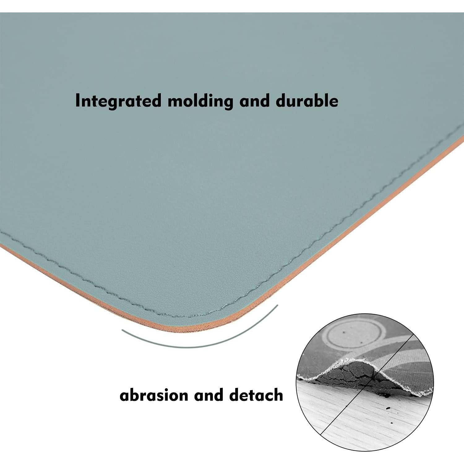 Alfombrilla de Ratón Doble Cara EAGZFFI Cuero Azul 27.94x20.32 cm