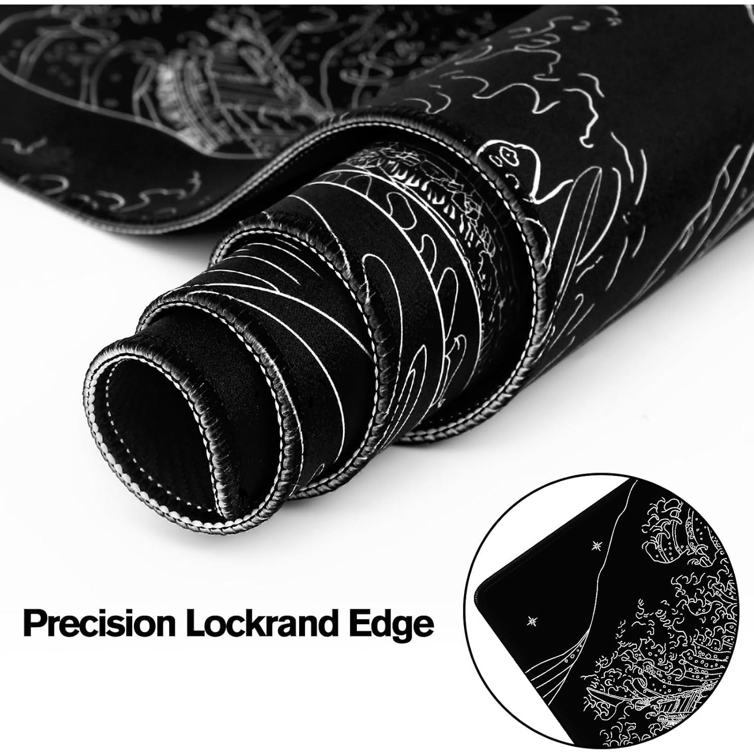 Alfombrilla de Ratón Grande MEWOOCUE 80x30 cm Olas del Mar