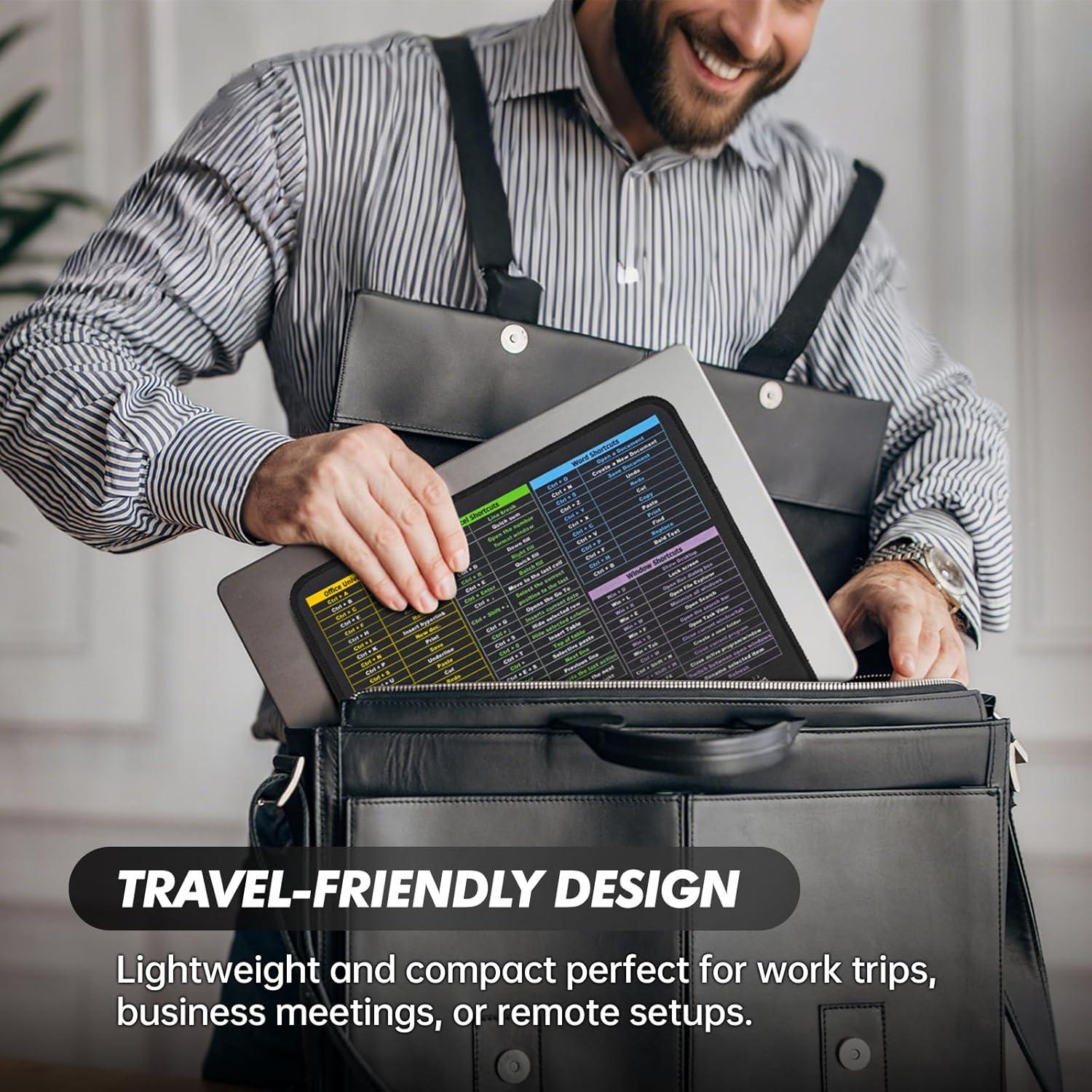 Alfombrilla de Ratón Zoolyx 30x25 cm con Atajos de Excel