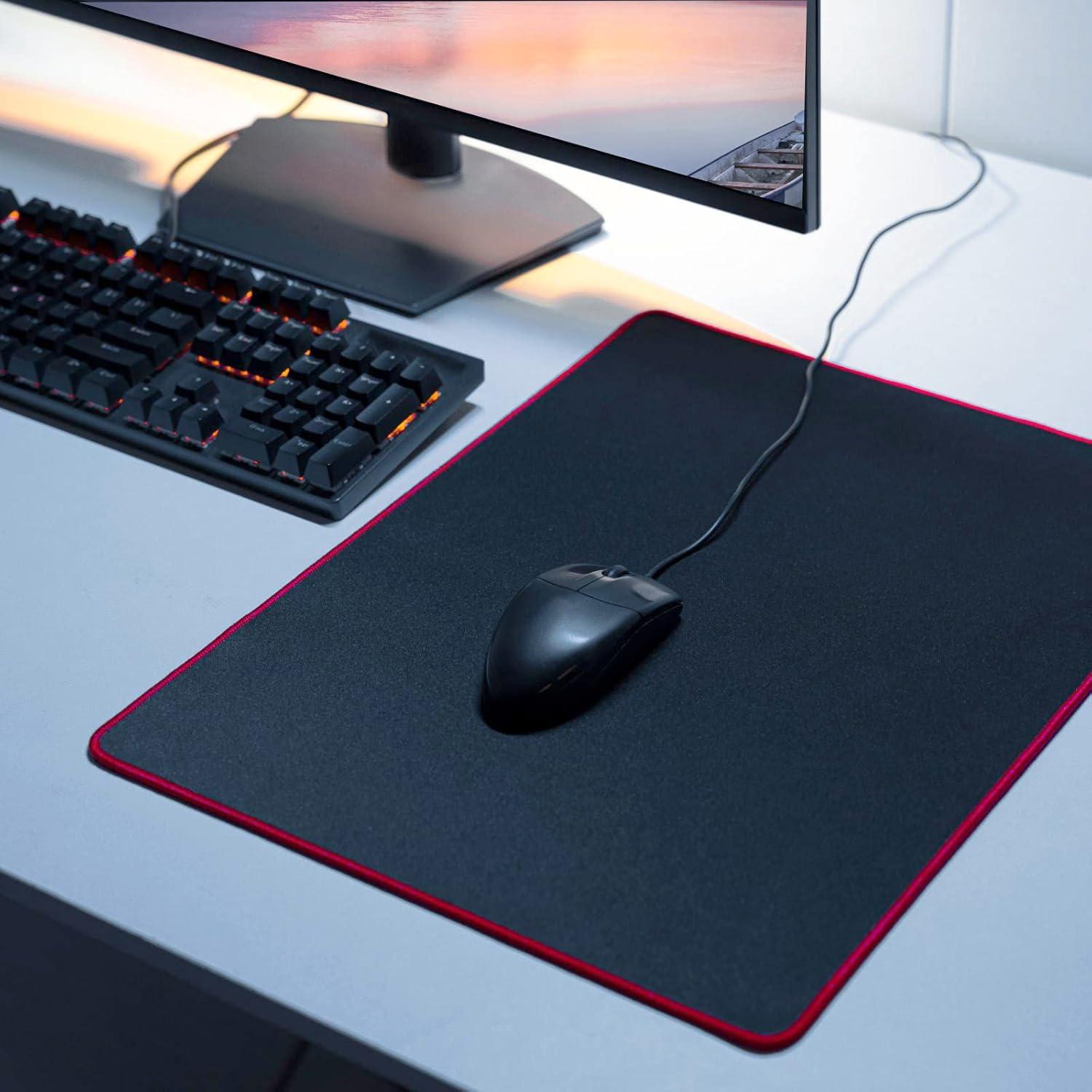 Alfombrilla de Ratón para Juegos Wolaile Negra 45.72x35.56 cm