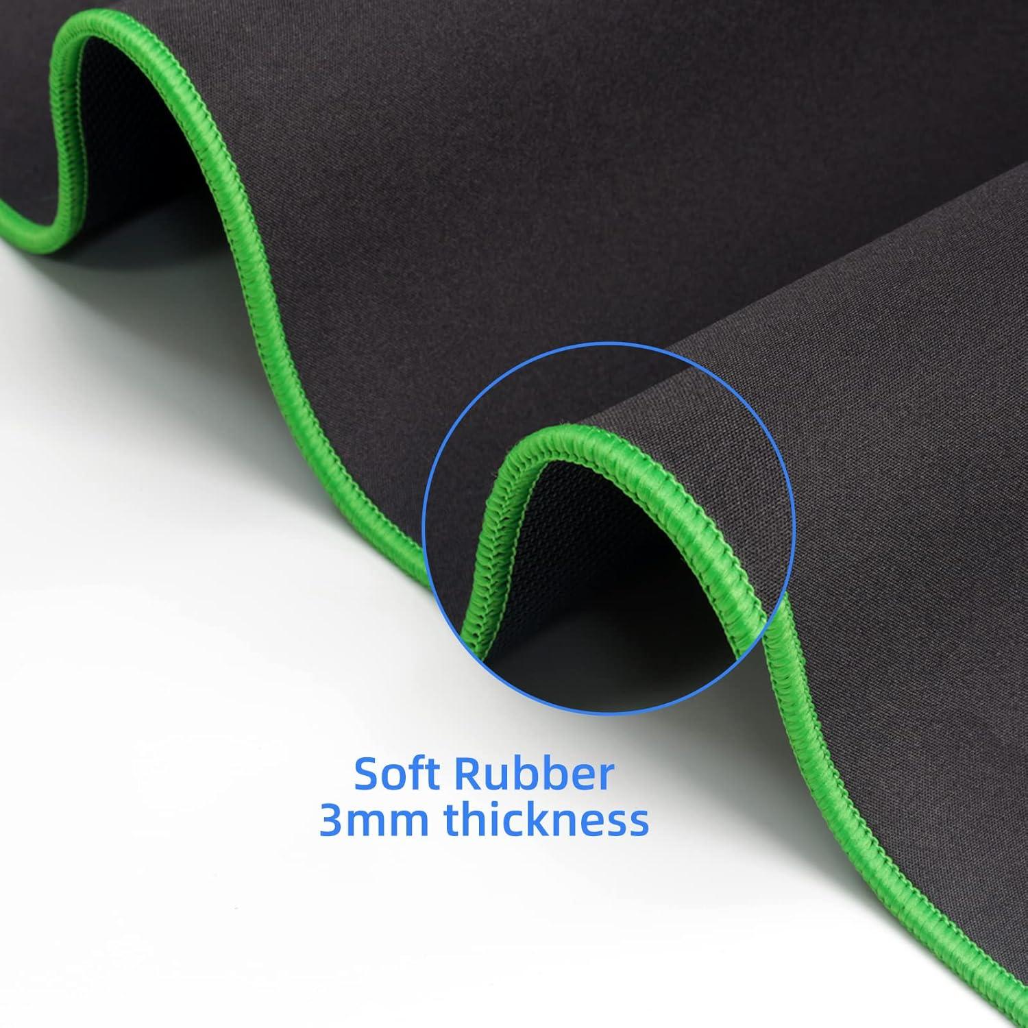 Alfombrilla de Ratón para Juegos Wolaile Negra 45.72x35.56 cm