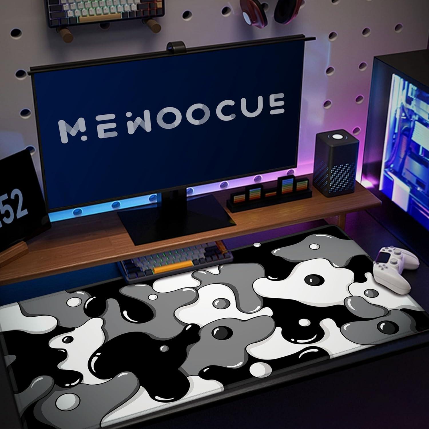 Alfombrilla de Ratón Grande MEWOOCUE 80x40cm Antideslizante