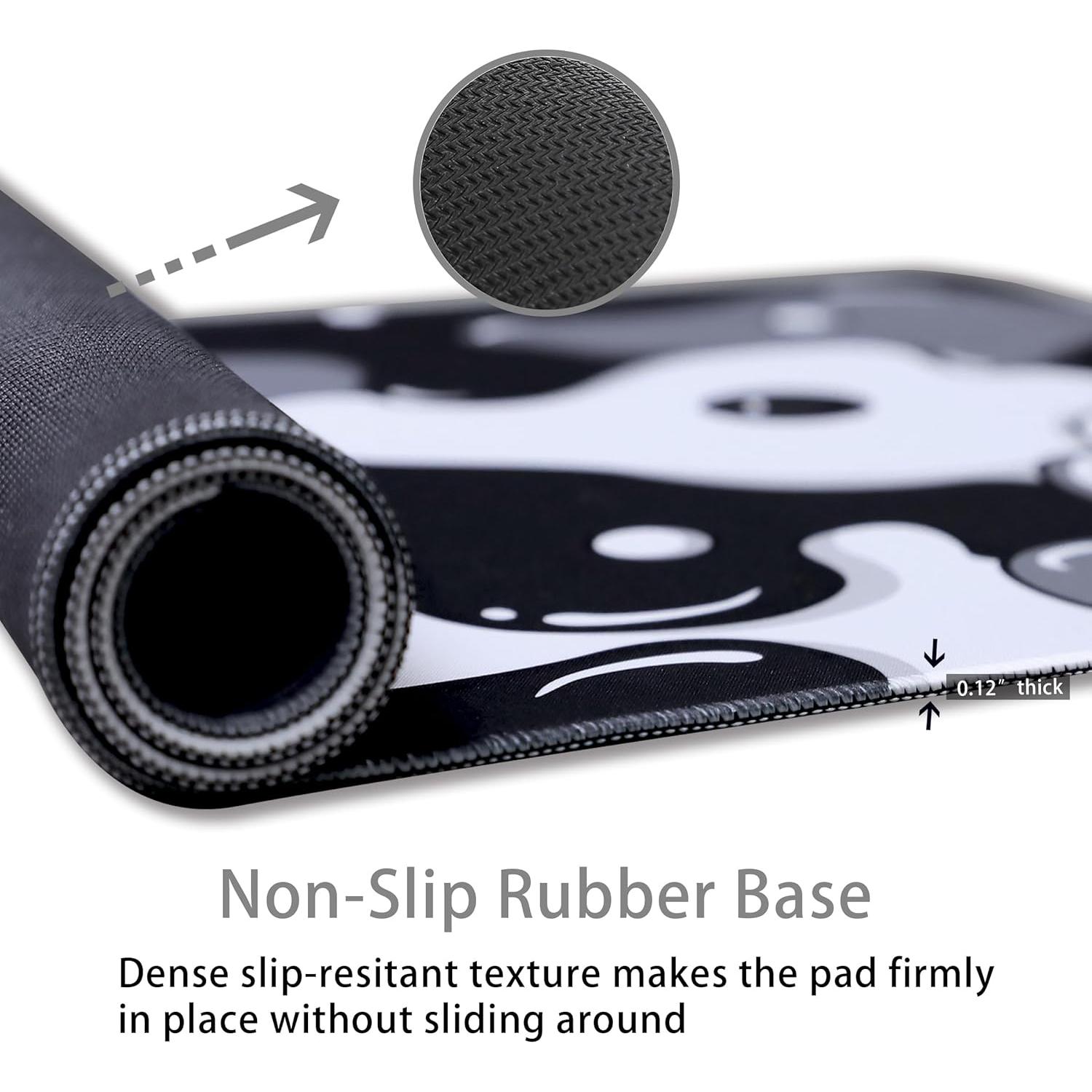 Alfombrilla de Ratón Grande MEWOOCUE 80x40cm Antideslizante