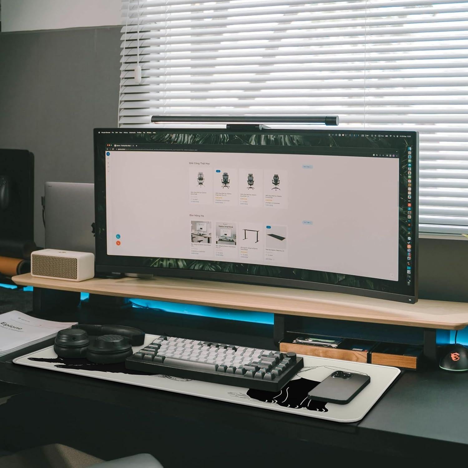 Alfombrilla de Ratón FTSYAD Gato Negro Anime 80x30cm Antideslizante