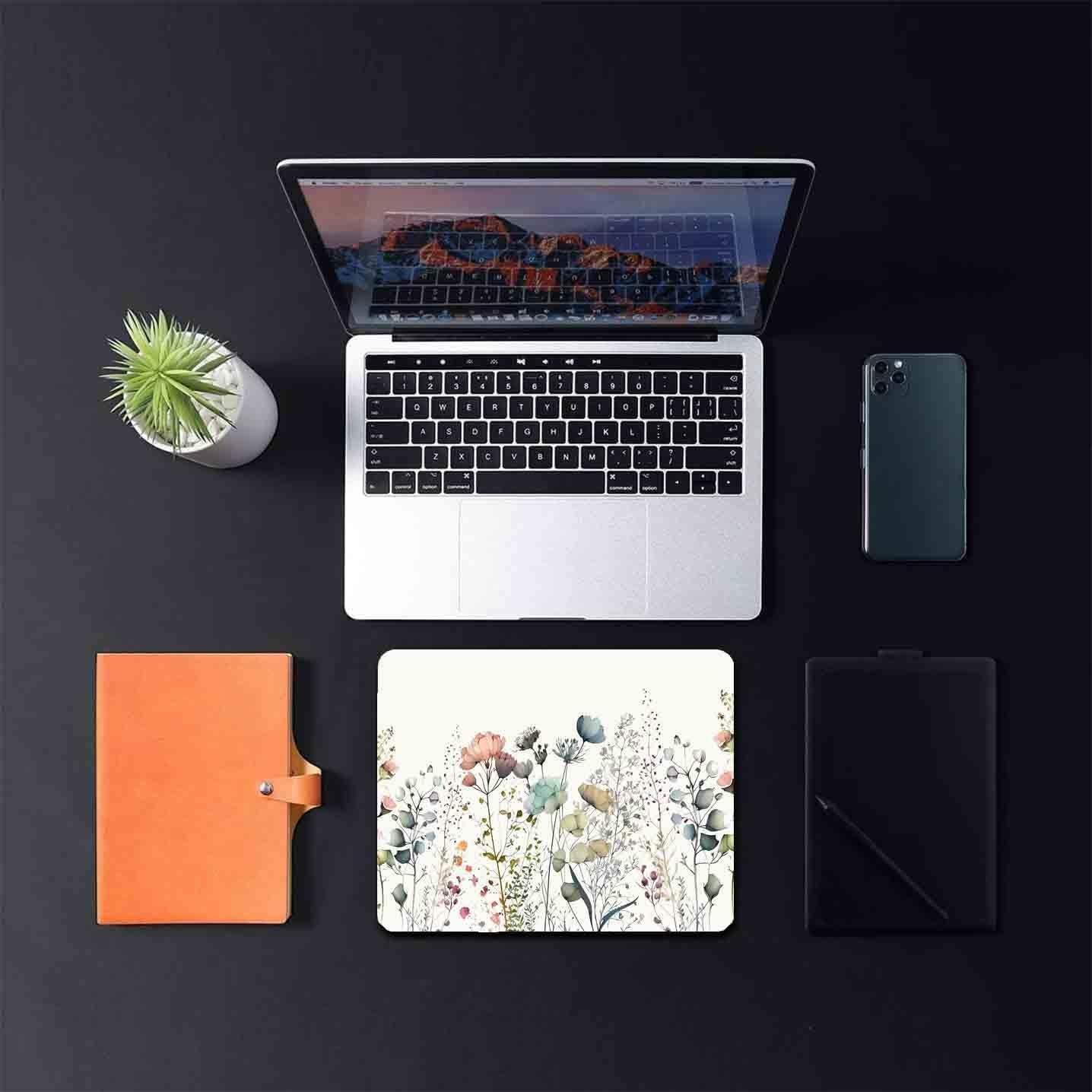 Alfombrilla de Ratón LTHAOGUO Floral Beige 240mm x 200mm