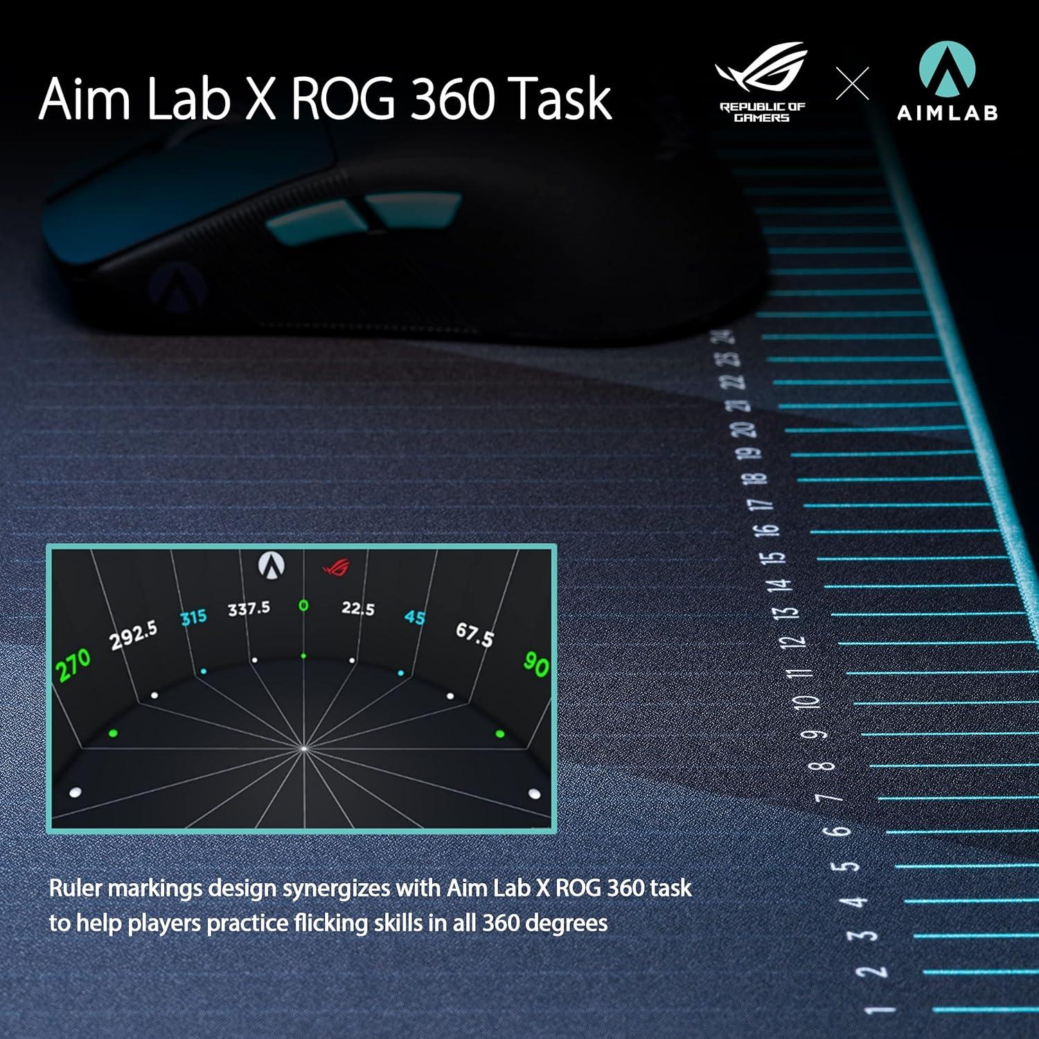 Alfombrilla de Ratón ASUS ROG Hone Ace Aim Lab 42x50.5cm