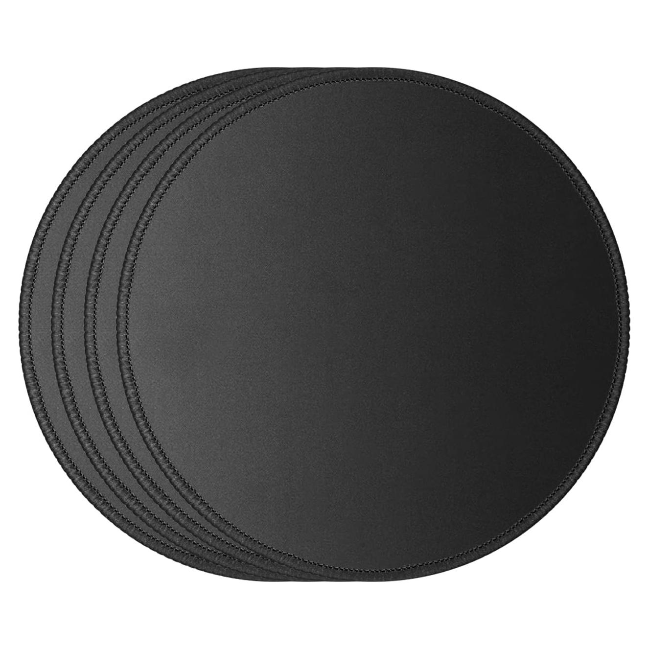 Alfombrilla de Ratón Redonda JIKIOU 4 Piezas 21.8 cm Antideslizante