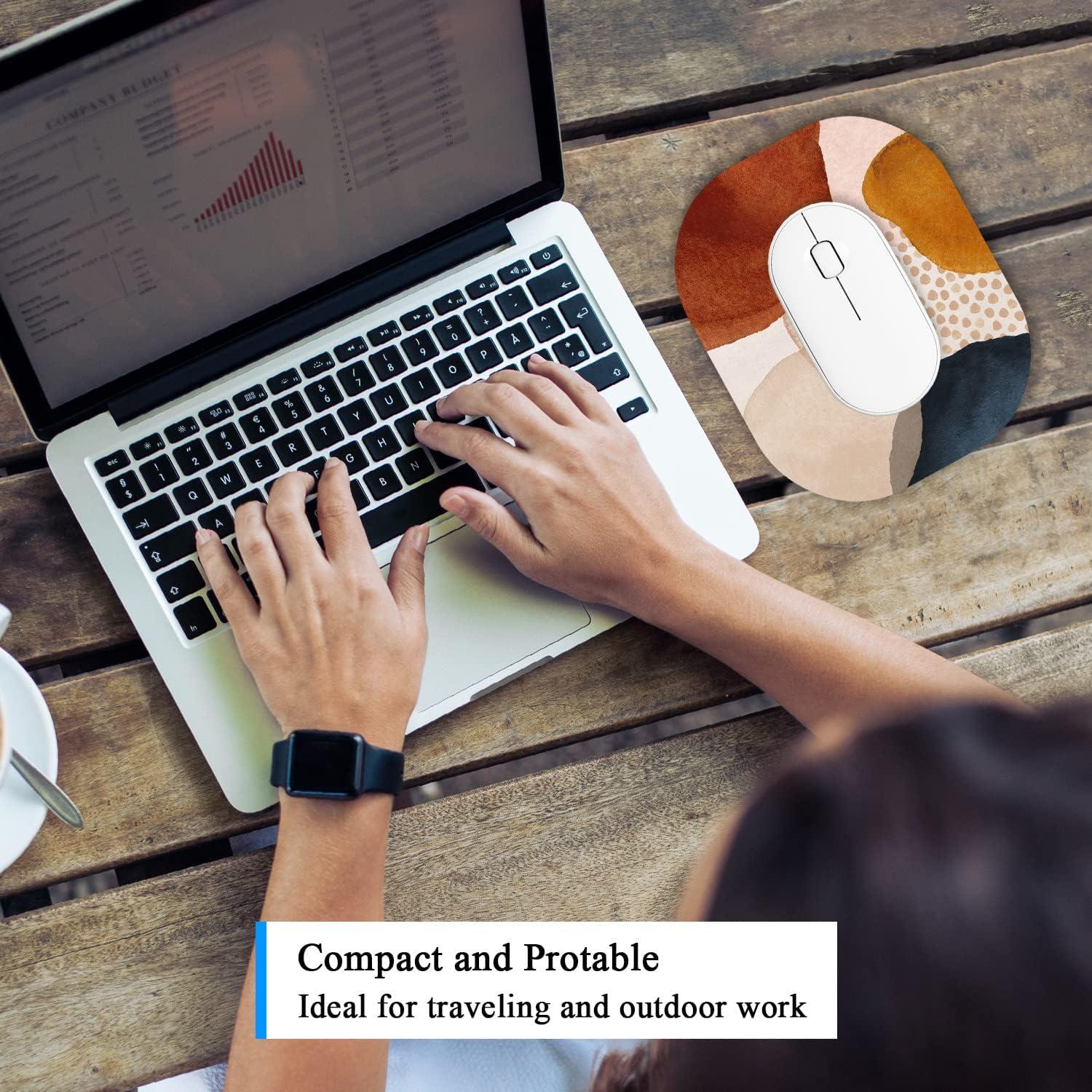 Alfombrilla de Ratón Pequeña Atufsuat Mármol Abstracto 15.24x17.78 cm