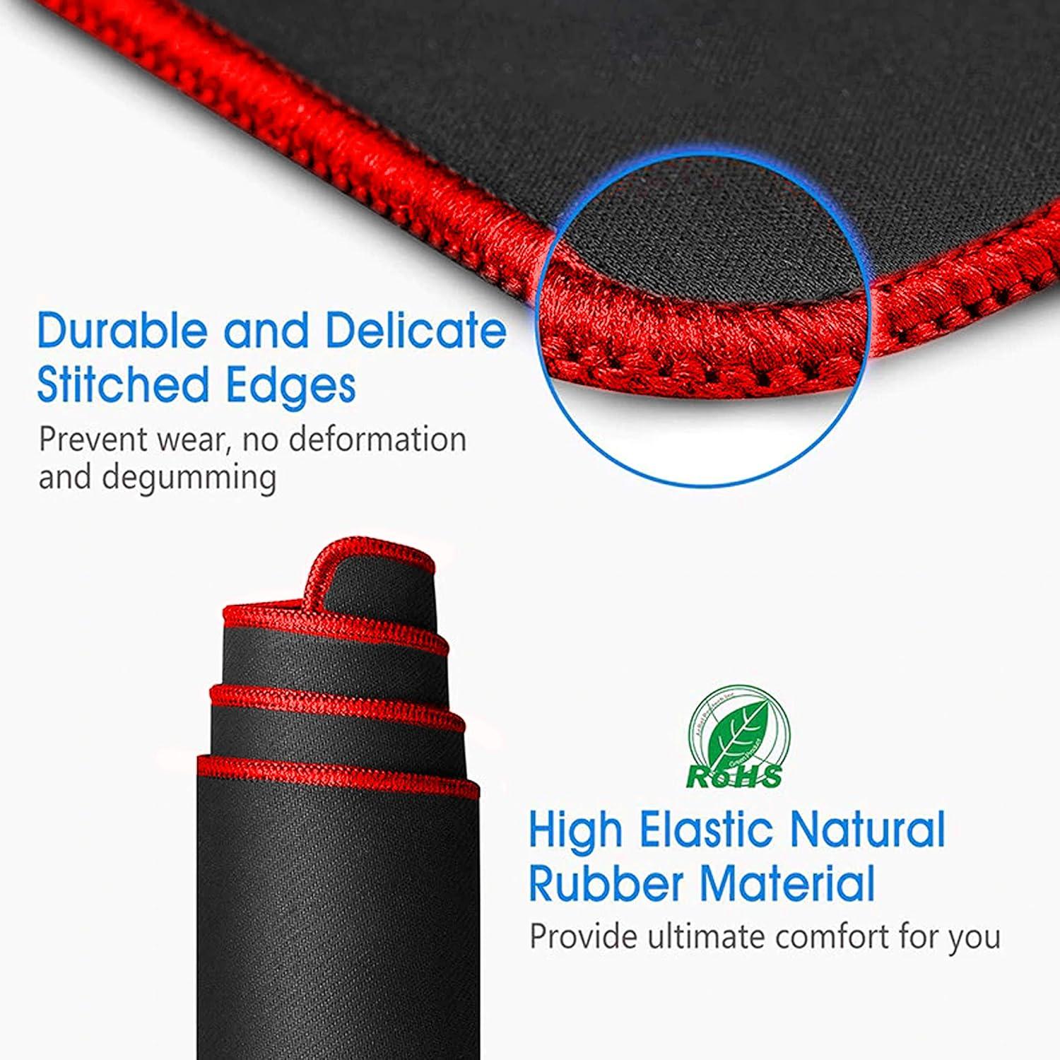 Alfombrillas de Ratón SaiTech IT - Paquete de 20 Bordes Rojos