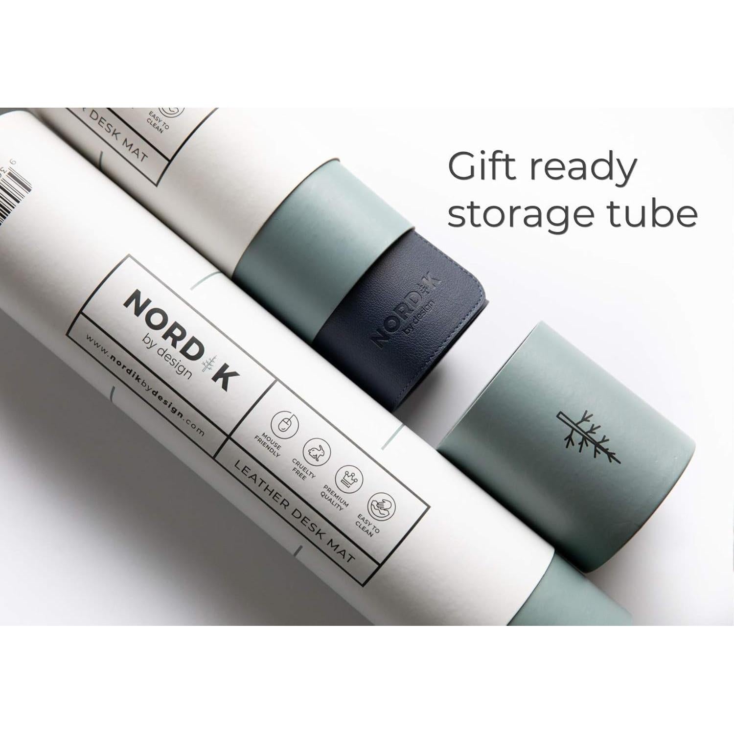 Alfombrilla de Escritorio Cuero Vegano Nordik 89x43cm Azul Medianoche