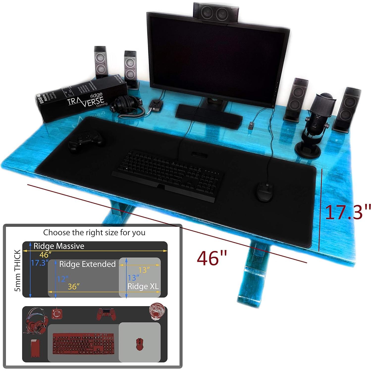 Alfombrilla de Ratón para Juegos Traverse Ridge 46" Negra