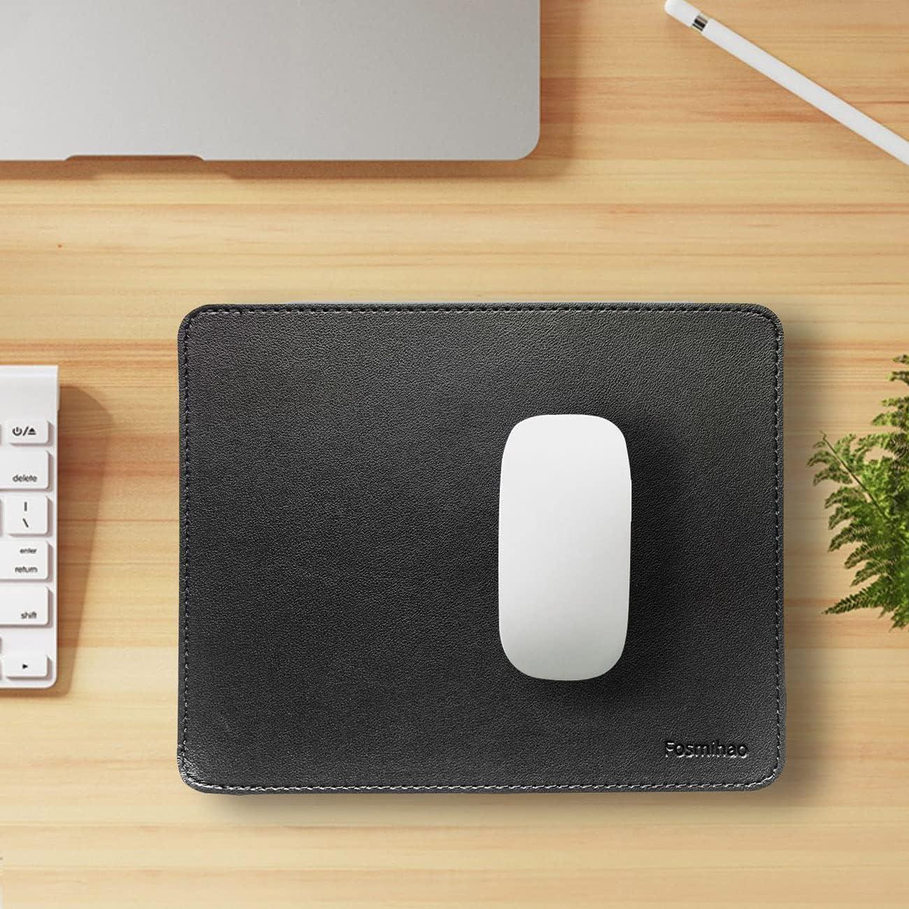 Alfombrilla de Ratón Doble Cara Fosmihao 26x21 cm Negra