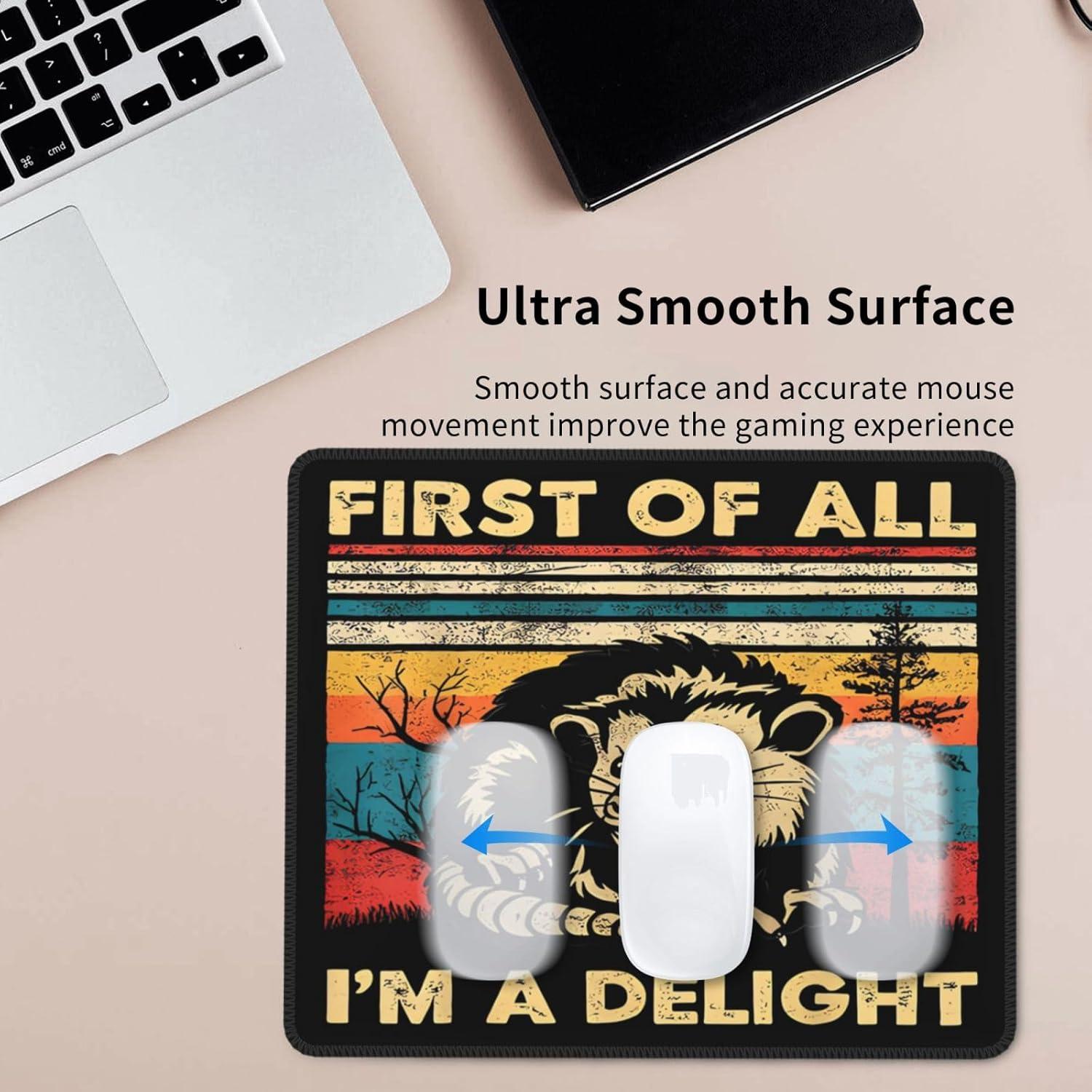 Alfombrilla de Ratón Cuadrada Jakayla Opossum 24x20cm Antideslizante