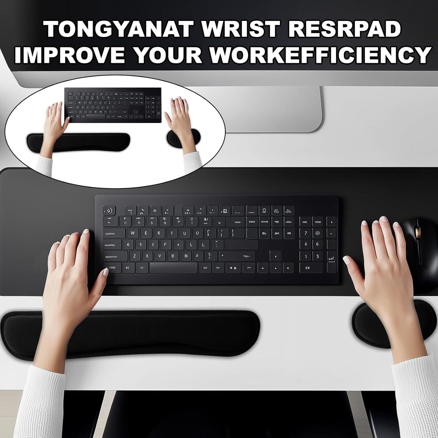 Almohadilla para Muñeca Ergonomica Tongyanat Verde Bosque