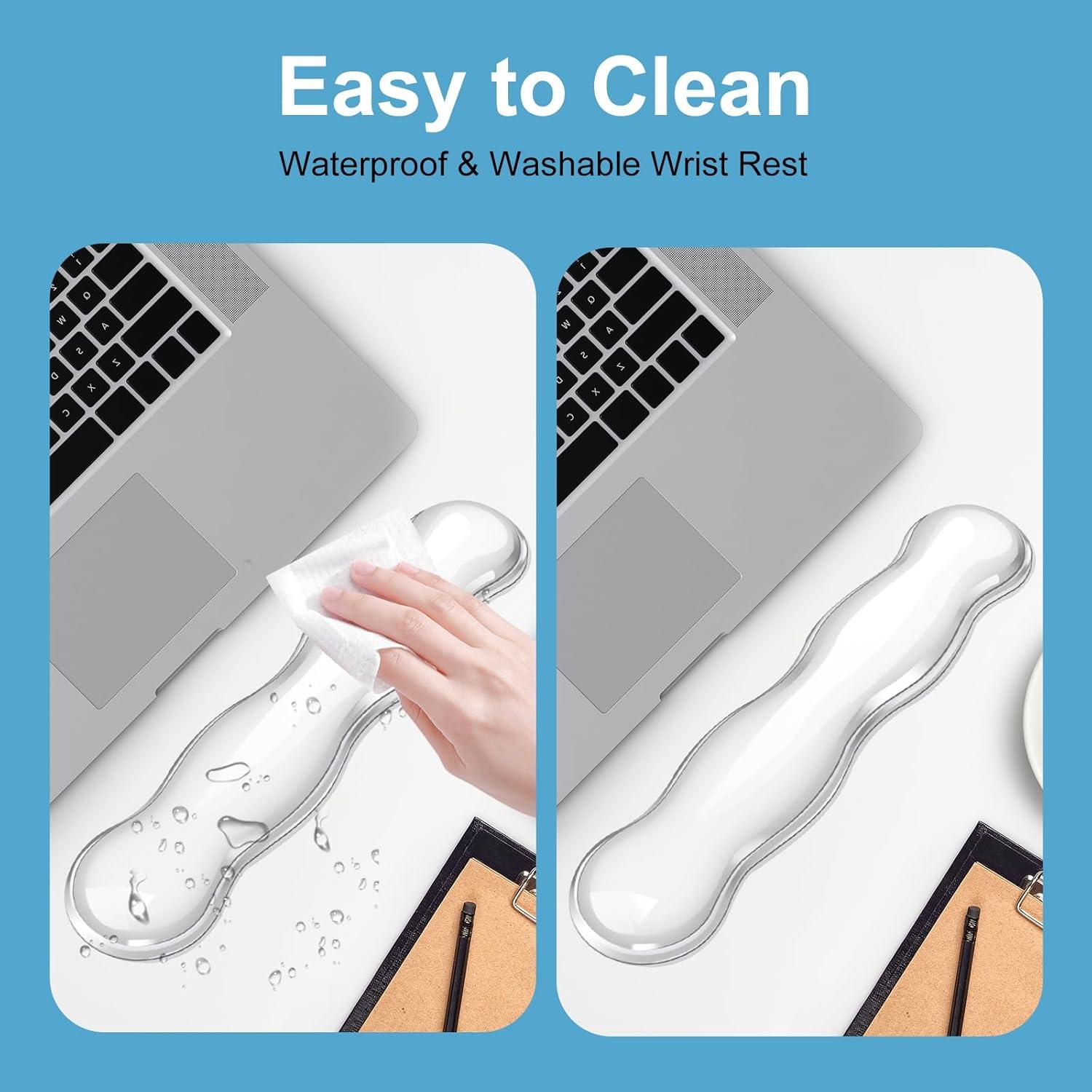 Juego de Reposamuñecas Ergonómico Ciyoja - Gel Silicona Antideslizante