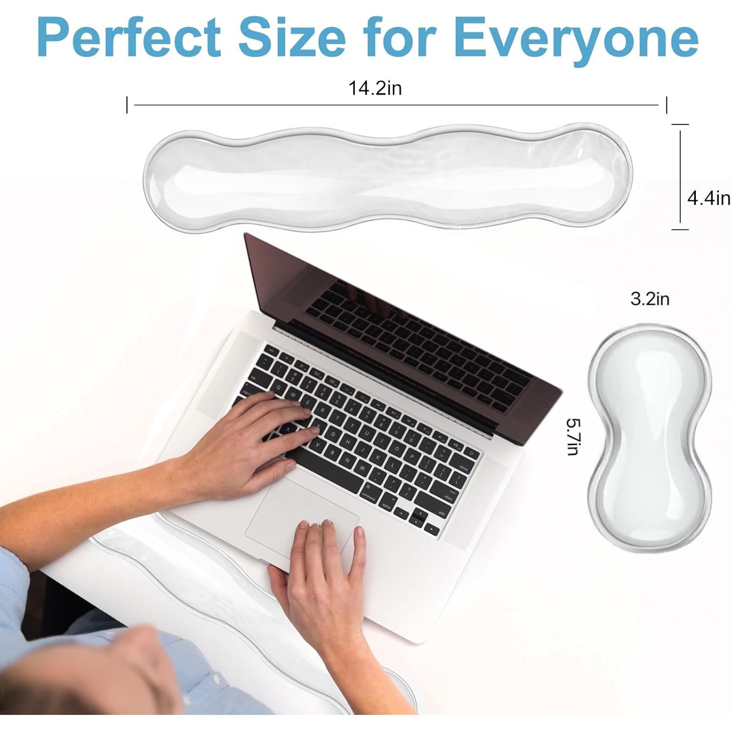 Juego de Reposamuñecas Ergonómico Ciyoja - Gel Silicona Antideslizante