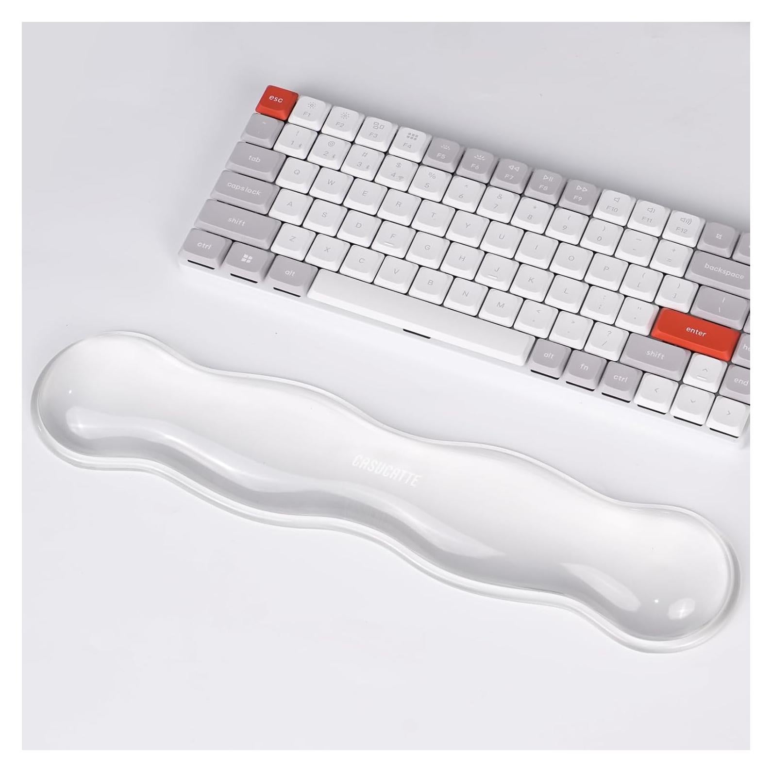 Reposamuñecas de Gel Transparente CASUCATTE - Antideslizante, Ergonómico