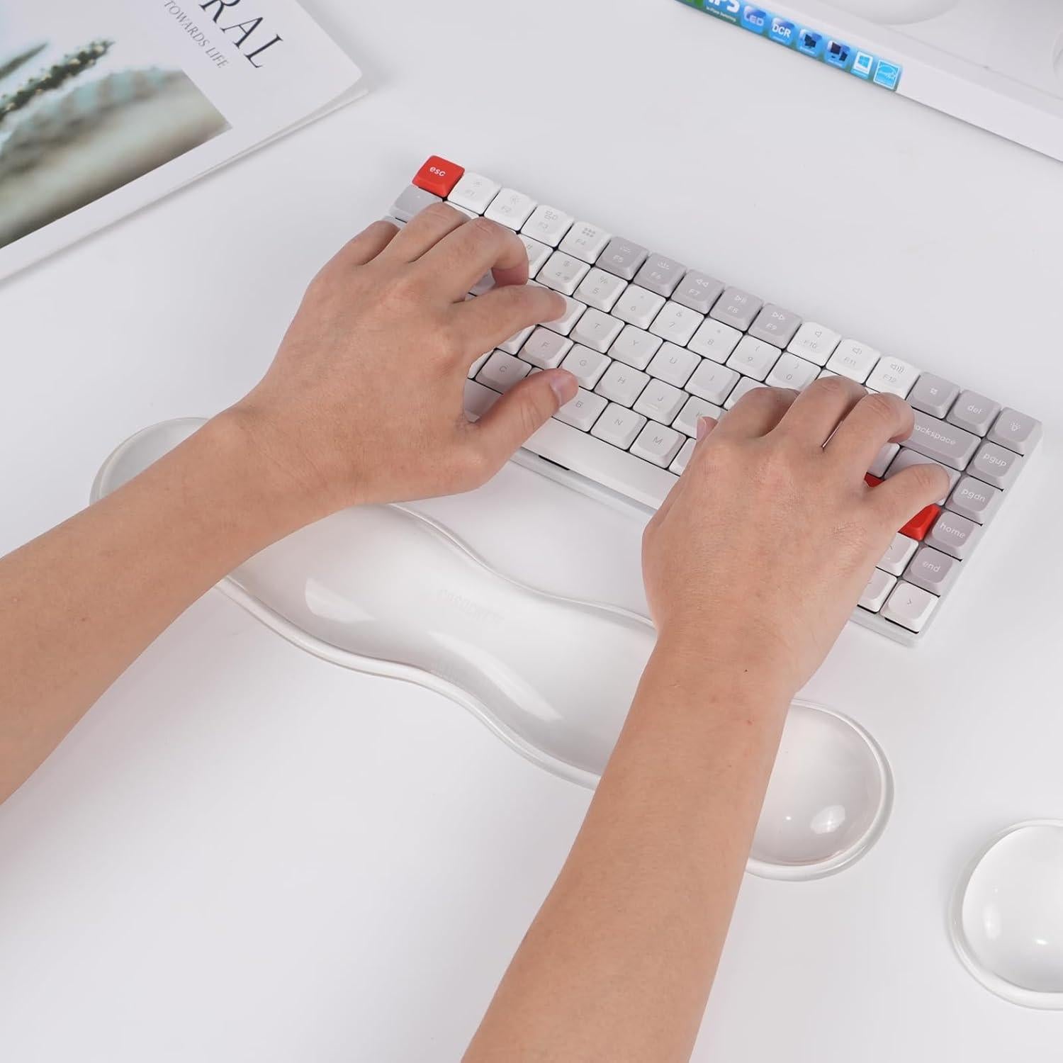 Reposamuñecas de Gel Transparente CASUCATTE - Antideslizante, Ergonómico