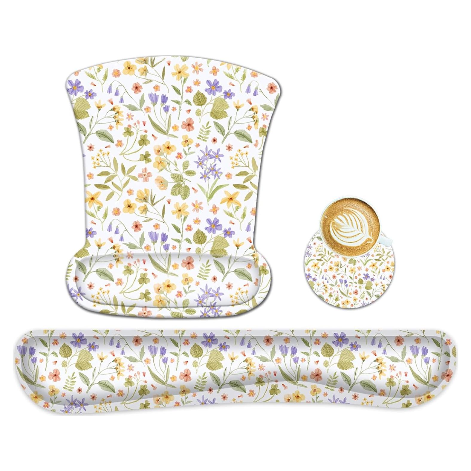 Conjunto Reposamuñecas AUPET Espuma Viscoelástica Ergonómico